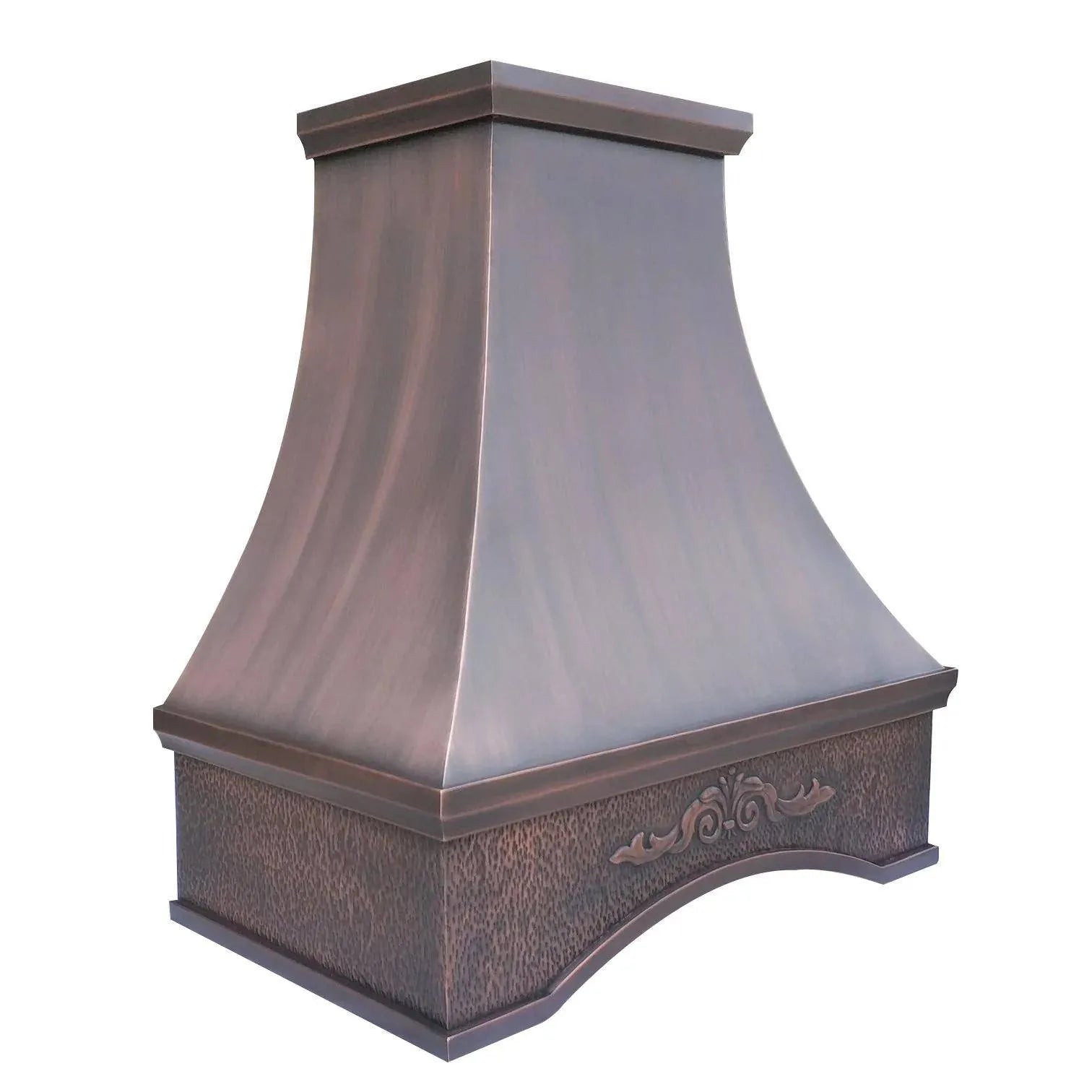 Fobest Copper Range Hood with Center Apron FCP-15-Copper Range Hood-Fobest