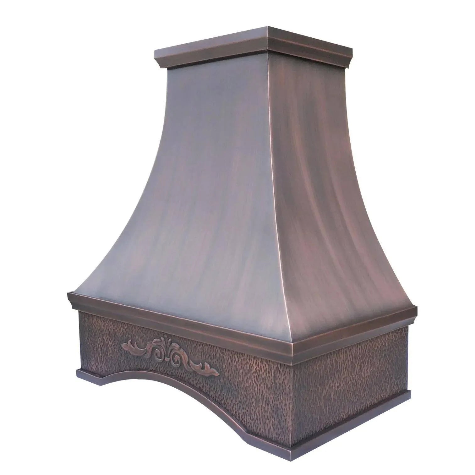 Fobest Copper Range Hood with Center Apron FCP-15-Copper Range Hood-Fobest