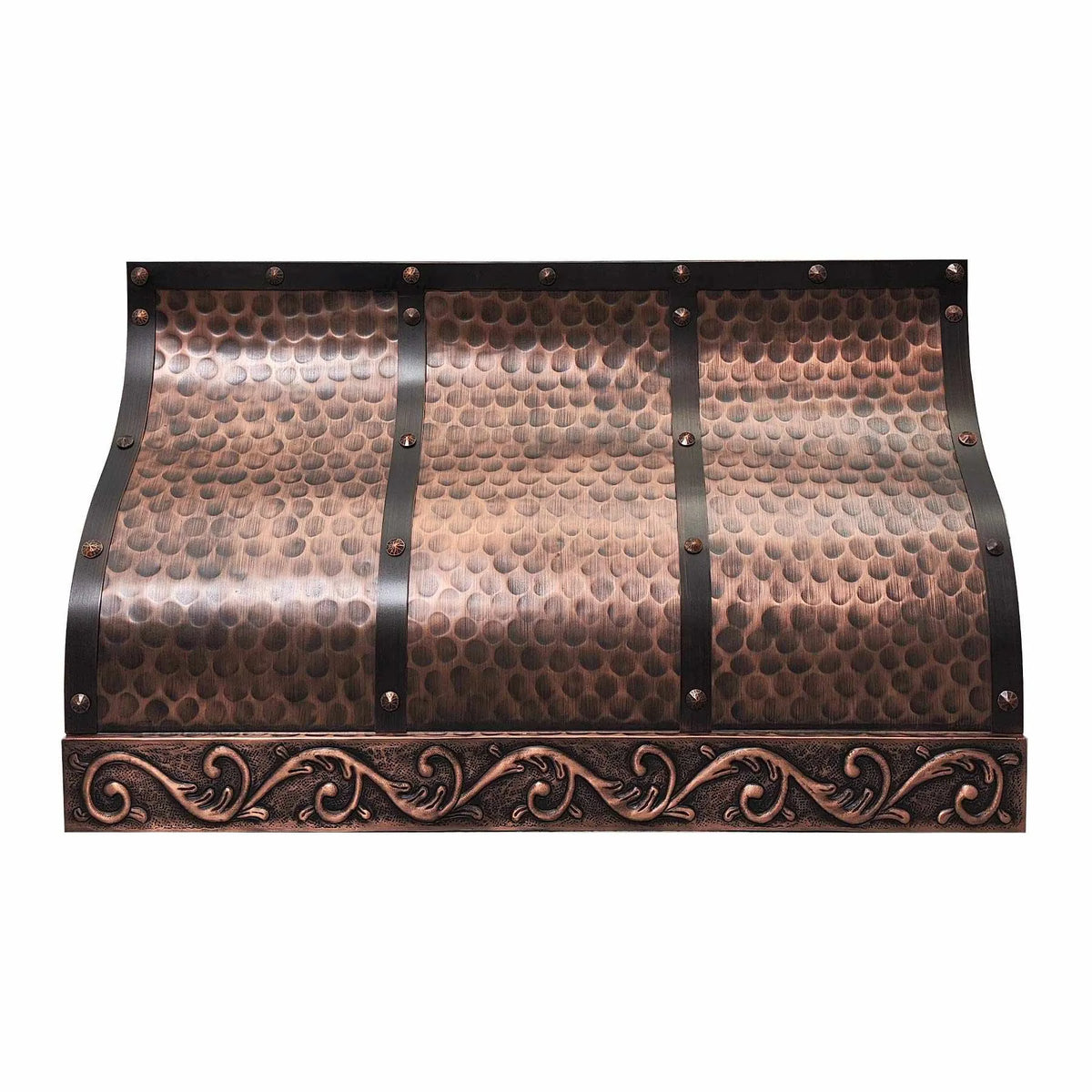 Fobest Copper Range Hood with Classic Pattern FCP-191-Copper Range Hood-Fobest