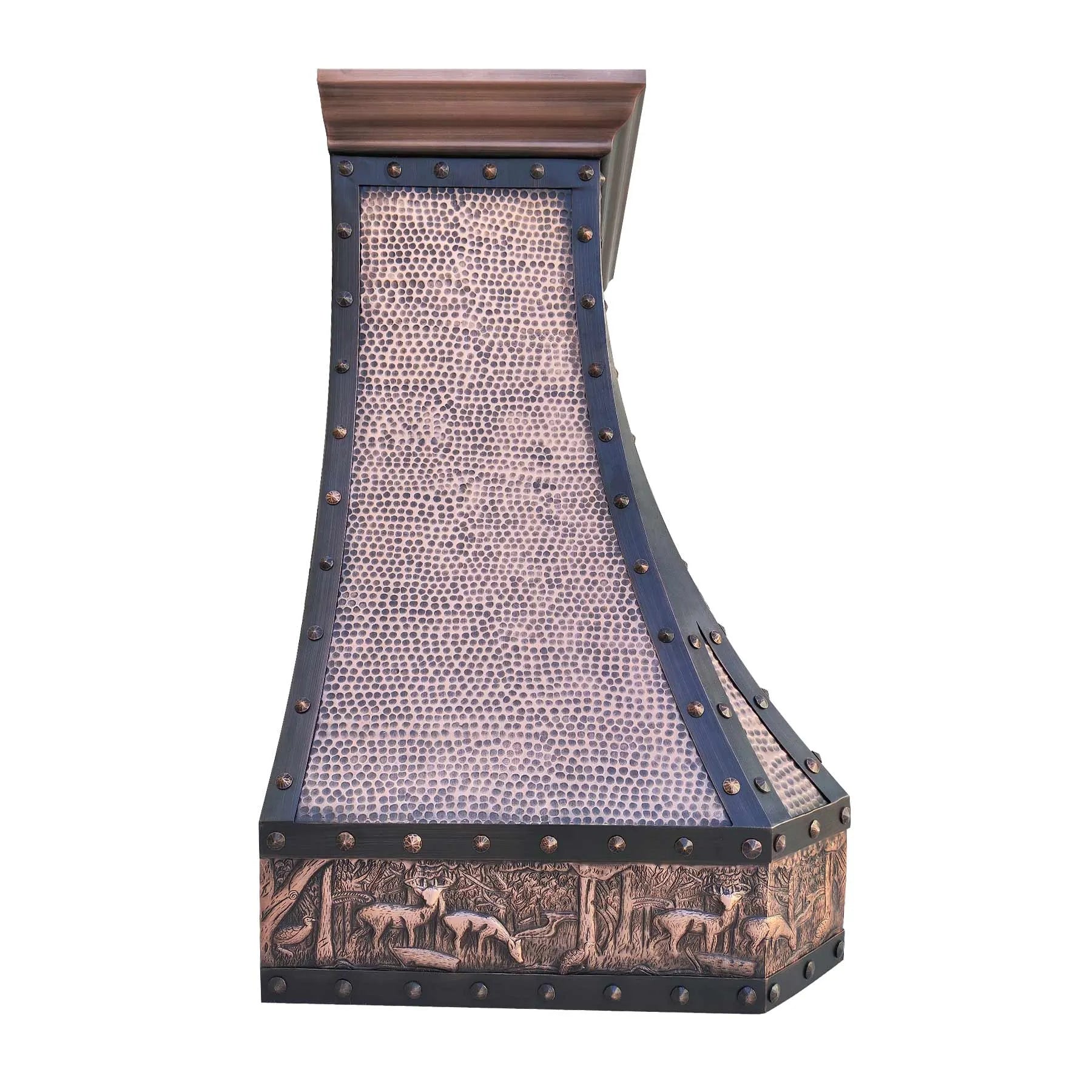 Fobest Copper Range Hood with Deer Pattern FCP-193-Copper Range Hood-Fobest