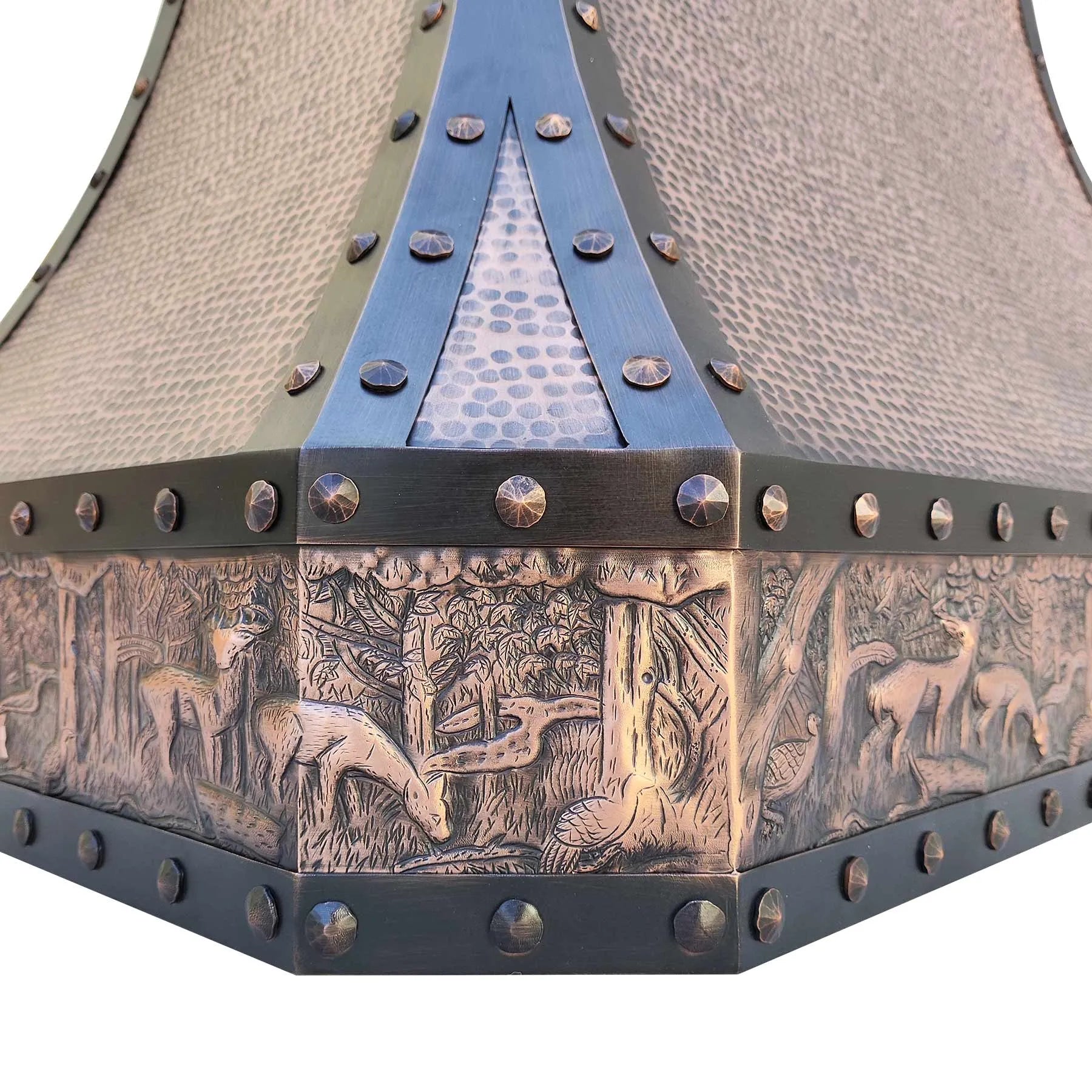 Fobest Copper Range Hood with Deer Pattern FCP-193-Copper Range Hood-Fobest