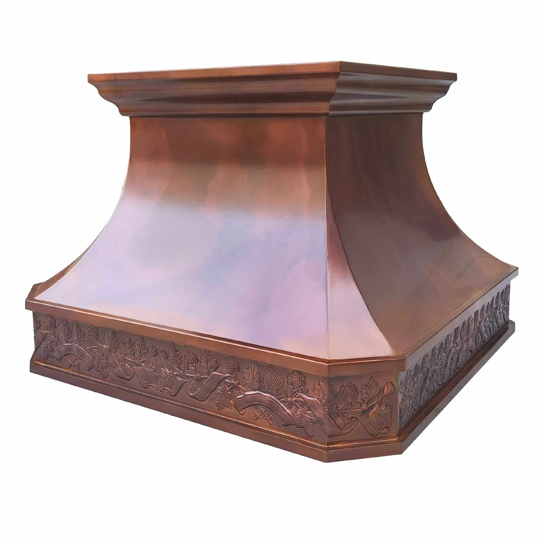 Fobest Copper Range Hood with Fire Copper Finish FCP-195-Copper Range Hood-Fobest