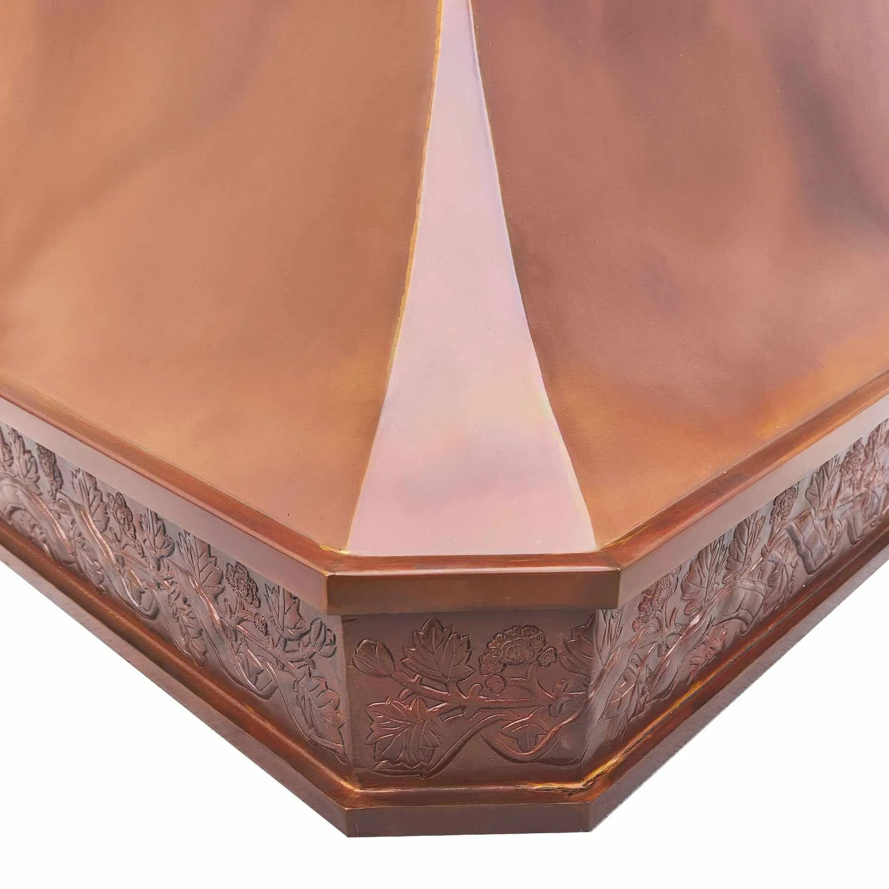 Fobest Copper Range Hood with Fire Copper Finish FCP-195-Copper Range Hood-Fobest