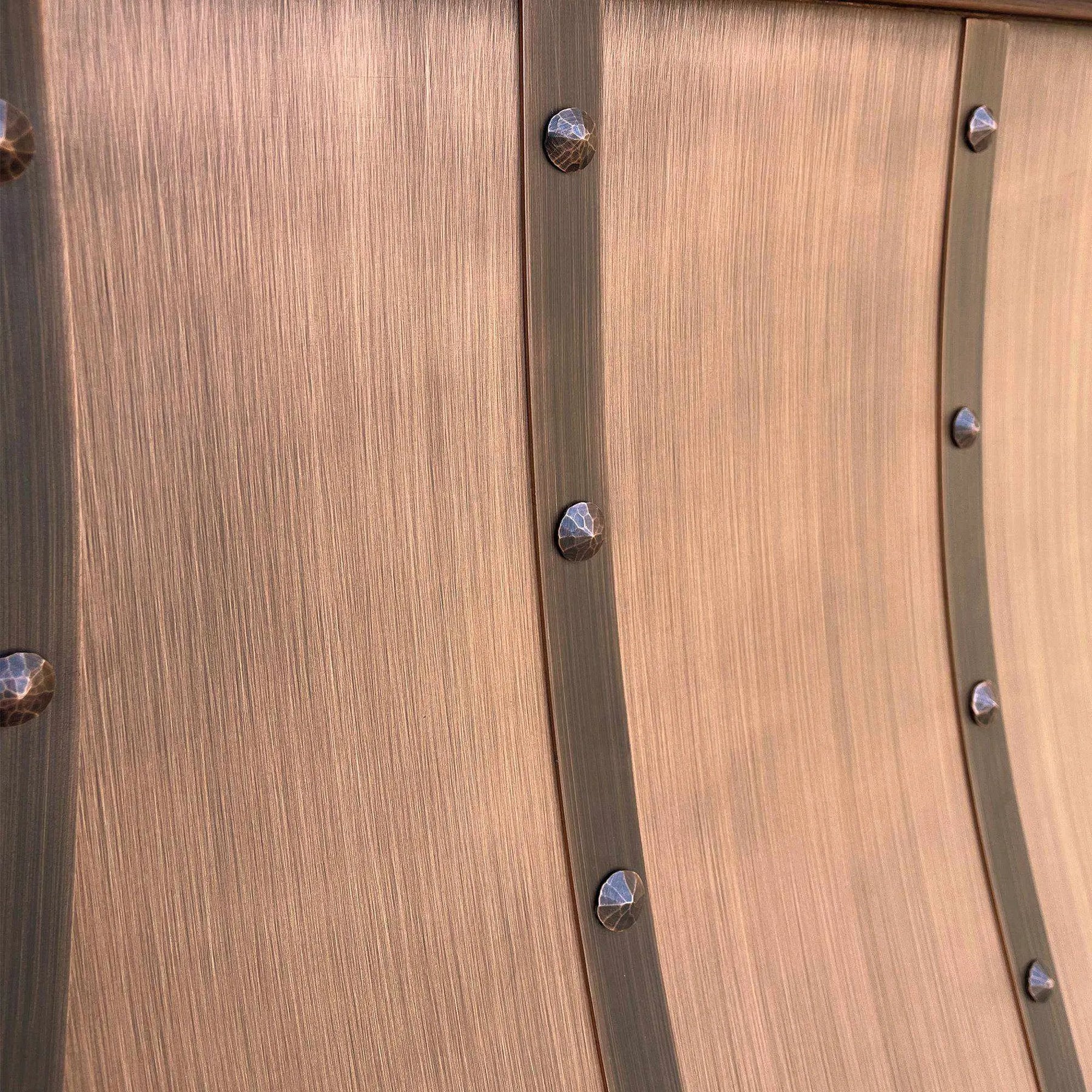 Fobest Copper Range Hood with Hammered Bottom Apron FCP-44-Copper Range Hood-Fobest