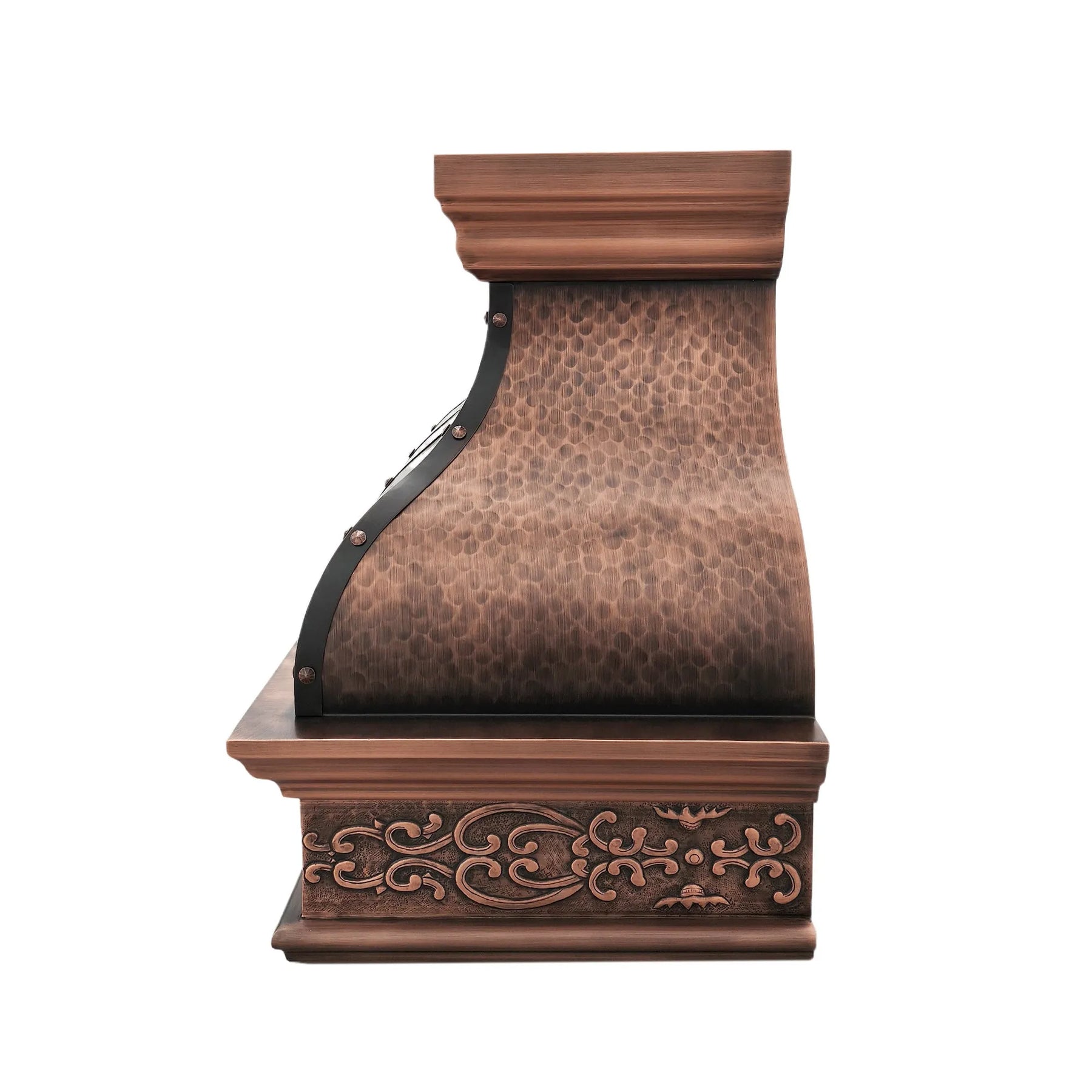 Fobest Copper Range Hood with Harmony Apron Design FCP-41-Copper Range Hood-Fobest