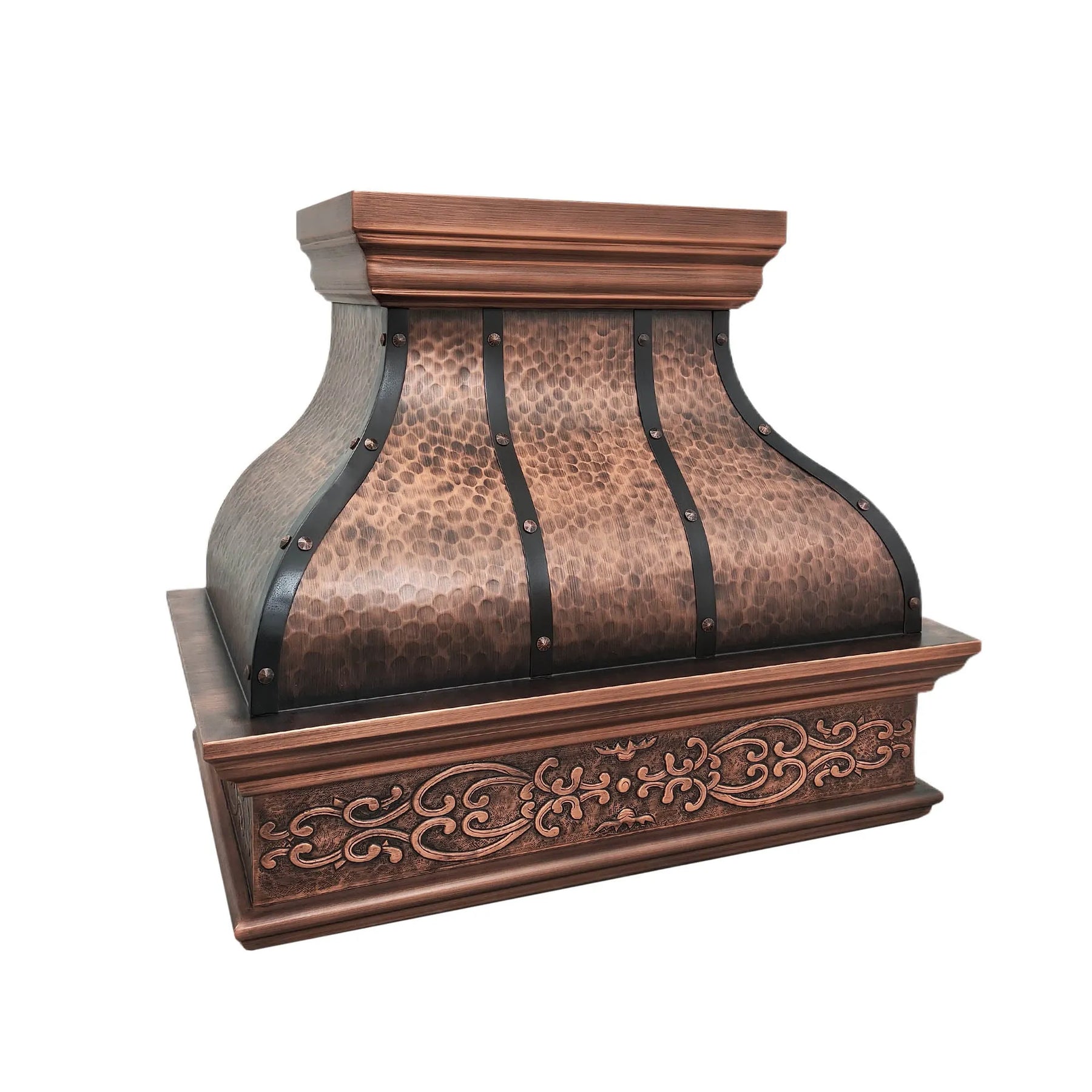 Fobest Copper Range Hood with Harmony Apron Design FCP-41-Copper Range Hood-Fobest