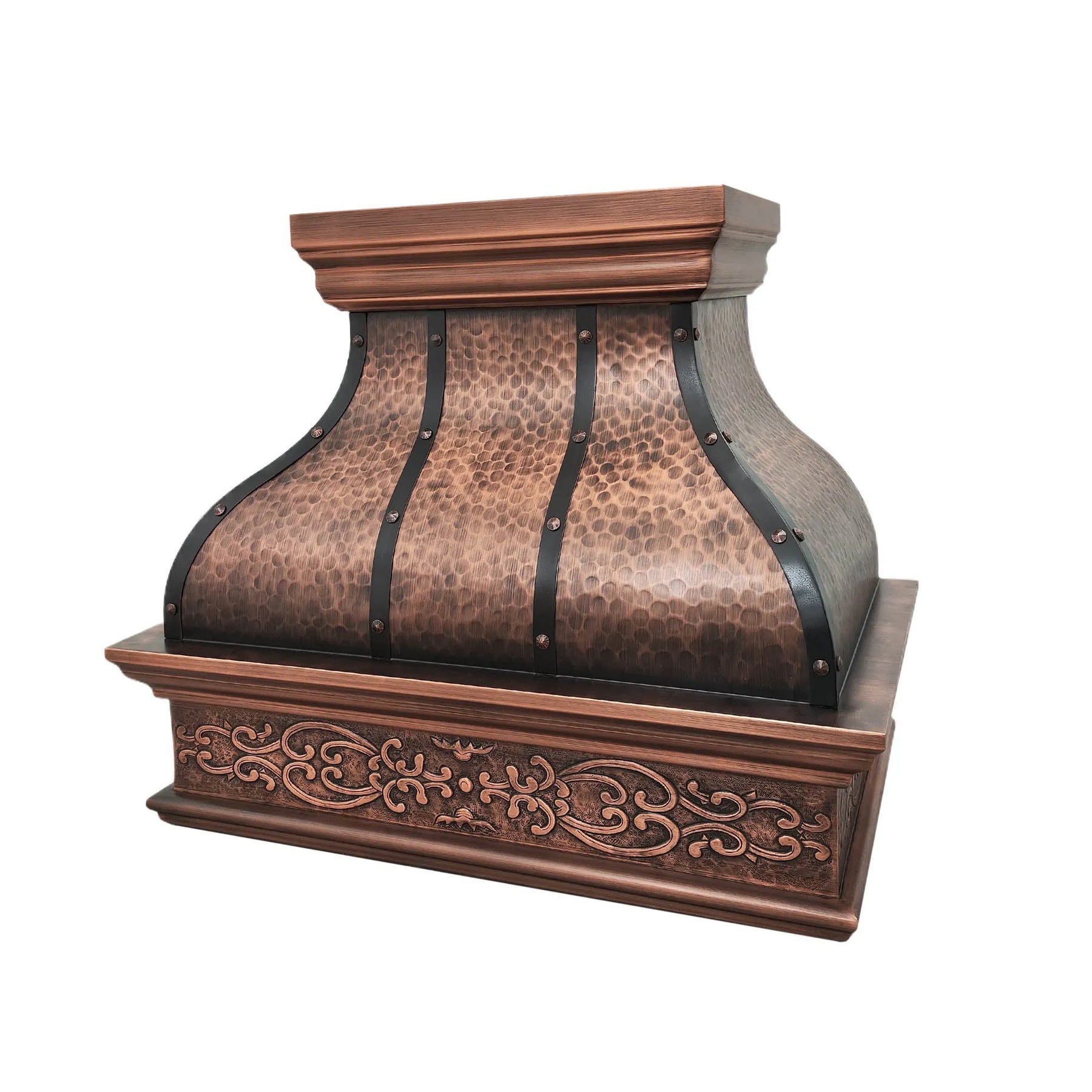 Fobest Copper Range Hood with Harmony Apron Design FCP-41-Copper Range Hood-Fobest