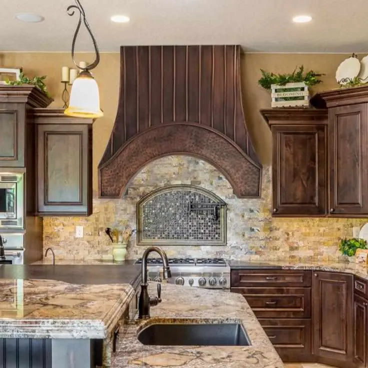 Fobest Copper Range Hood with Large Arched Design FCP-171-Copper Range Hood-Fobest