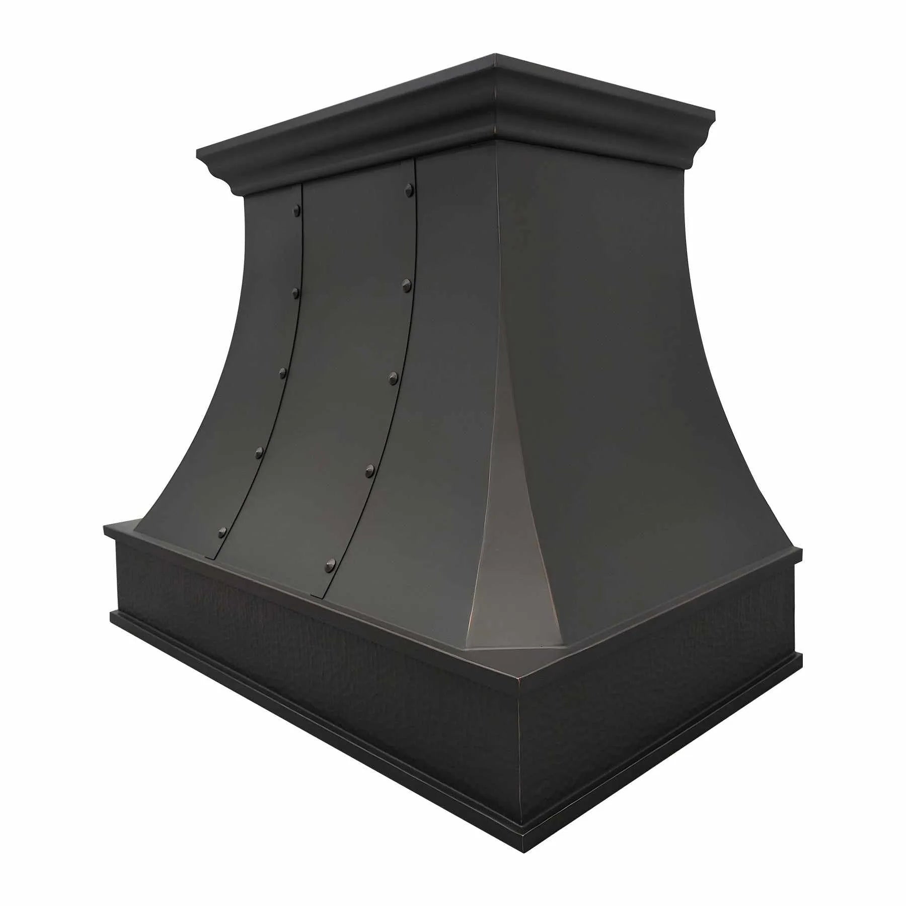 Fobest Copper Range Hood with Light Hammered Texture Finish FCP-184-Copper Range Hood-Fobest