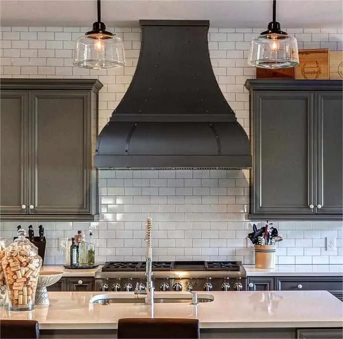 Fobest Curve Black Stainless Steel Range Hood FSS-146-Stainless Steel Range Hood-Fobest
