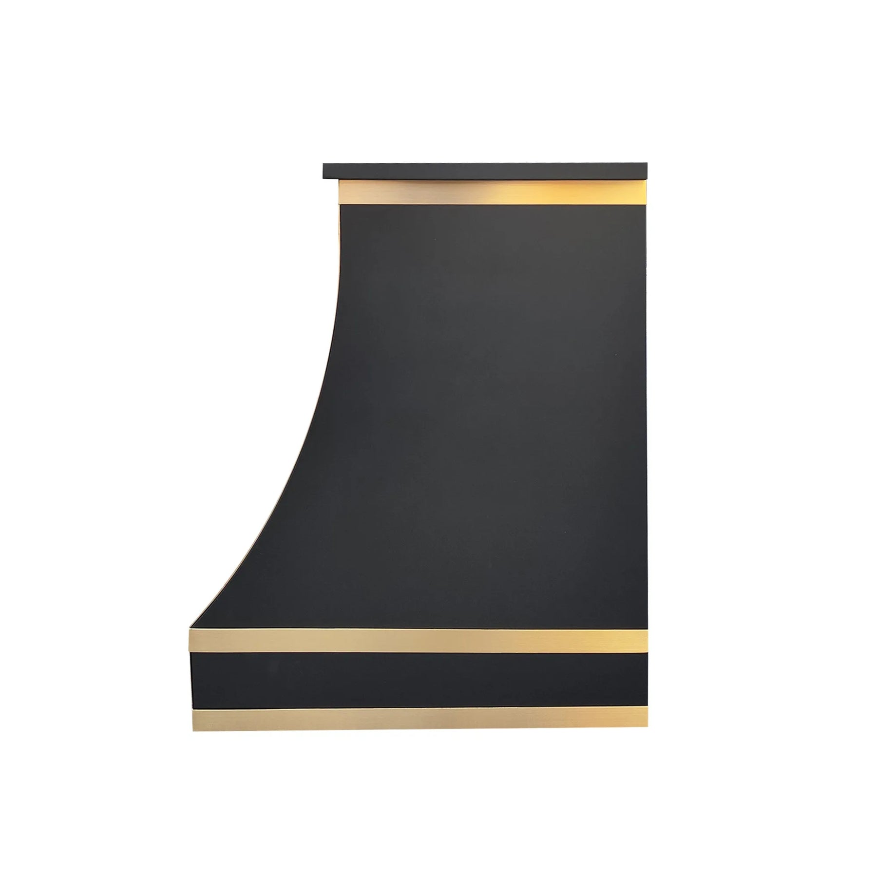 Fobest Curved Black Range Hood with Wide Profile Design FSS-388-Stainless Steel Range Hood-Fobest