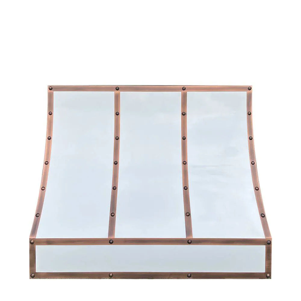 Fobest Curved Range Hood with Copper Accent FSS-52-Stainless Steel Range Hood-Fobest