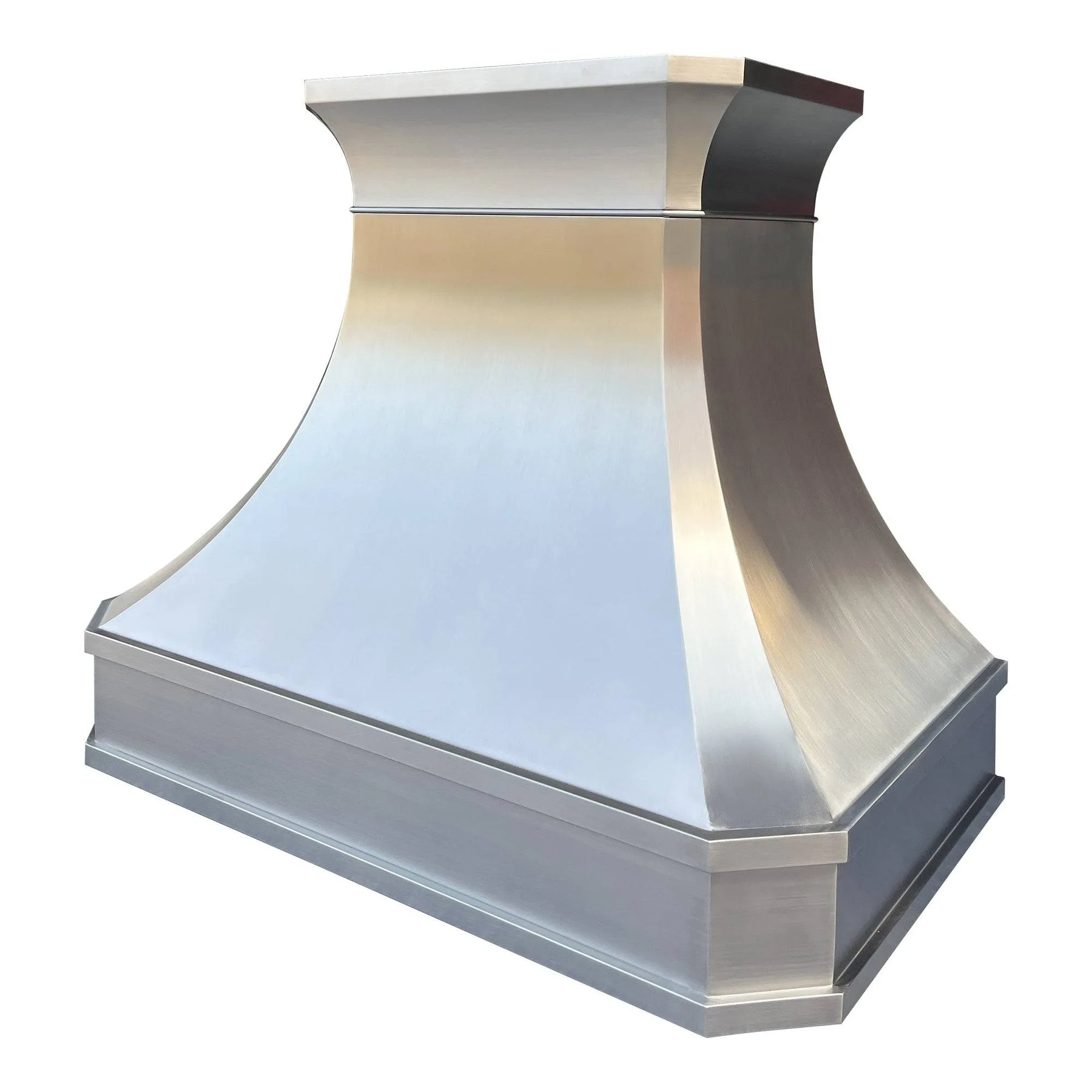 Fobest Curved Stainless Steel Custom Range Hood with Classic Crown FSS-64-Stainless Steel Range Hood-Fobest