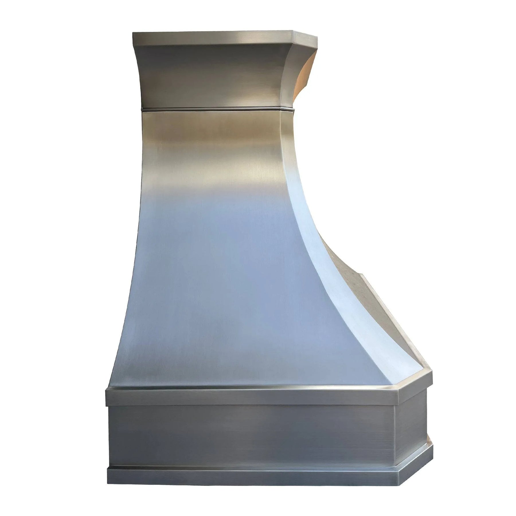 Fobest Curved Stainless Steel Custom Range Hood with Classic Crown FSS-64-Stainless Steel Range Hood-Fobest