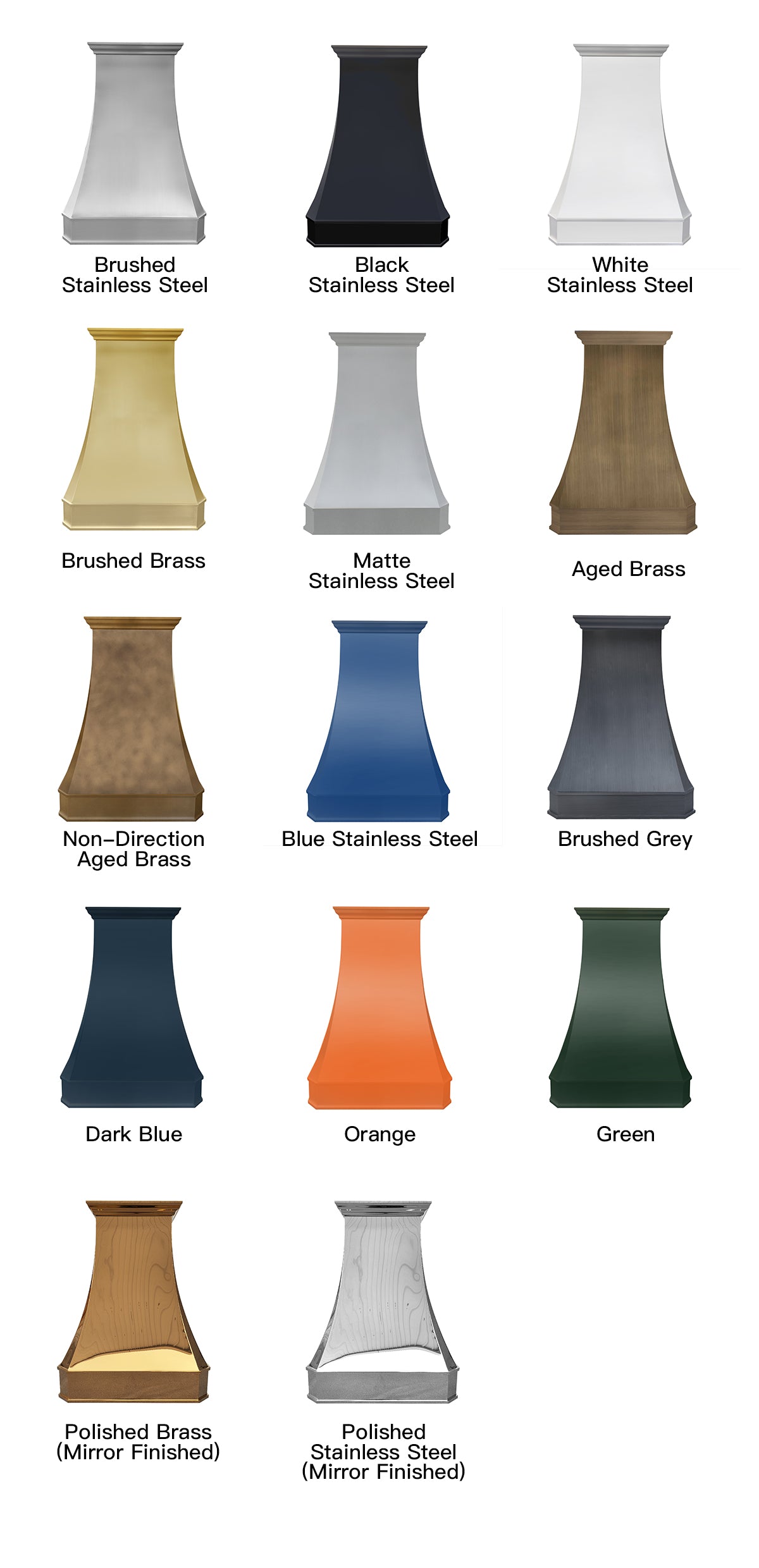 Fobest Custom Aged Brass Range Hood FSS-160-Stainless Steel Range Hood-Fobest
