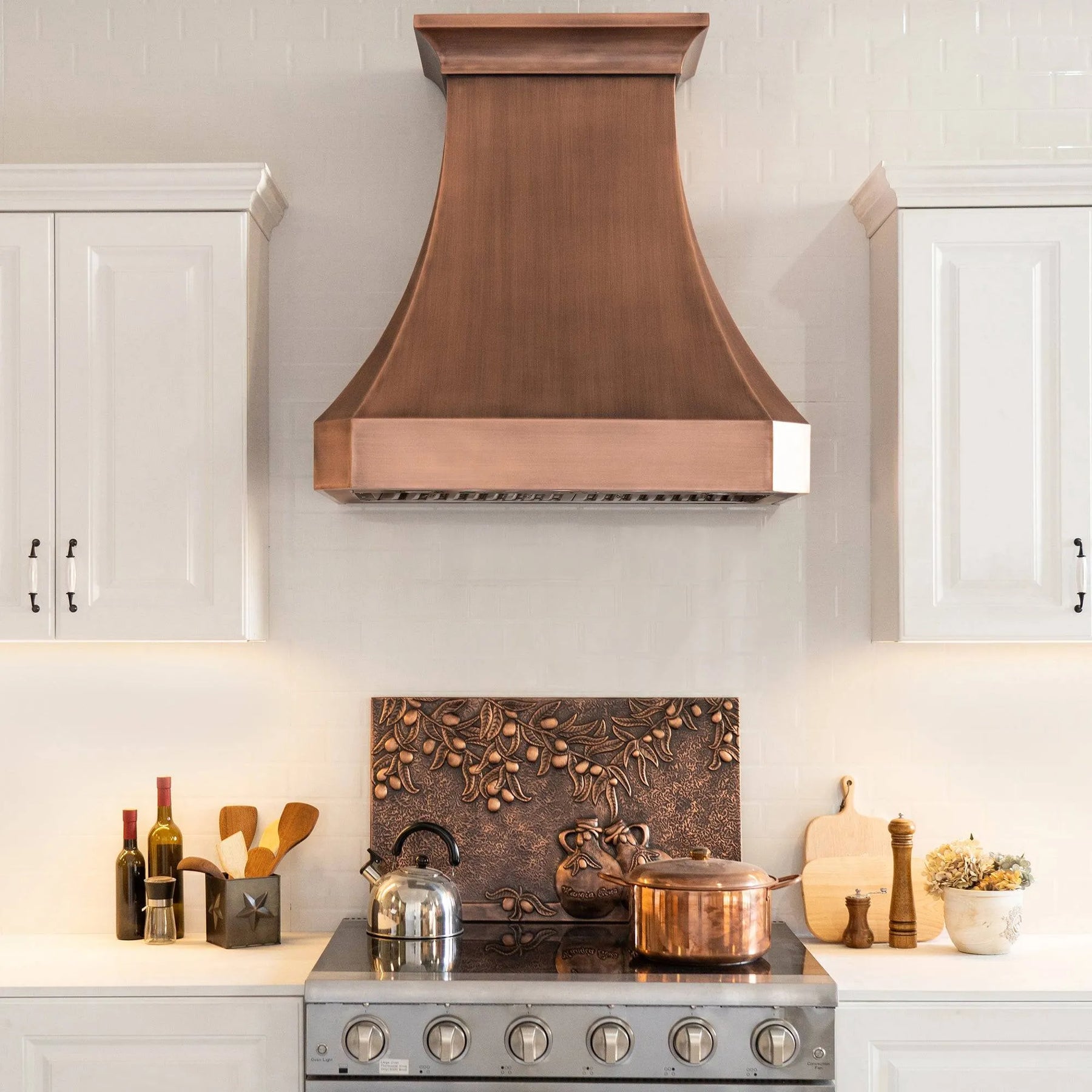 Fobest Custom Antique Copper Range Hood FCP-35-Copper Range Hood-Fobest