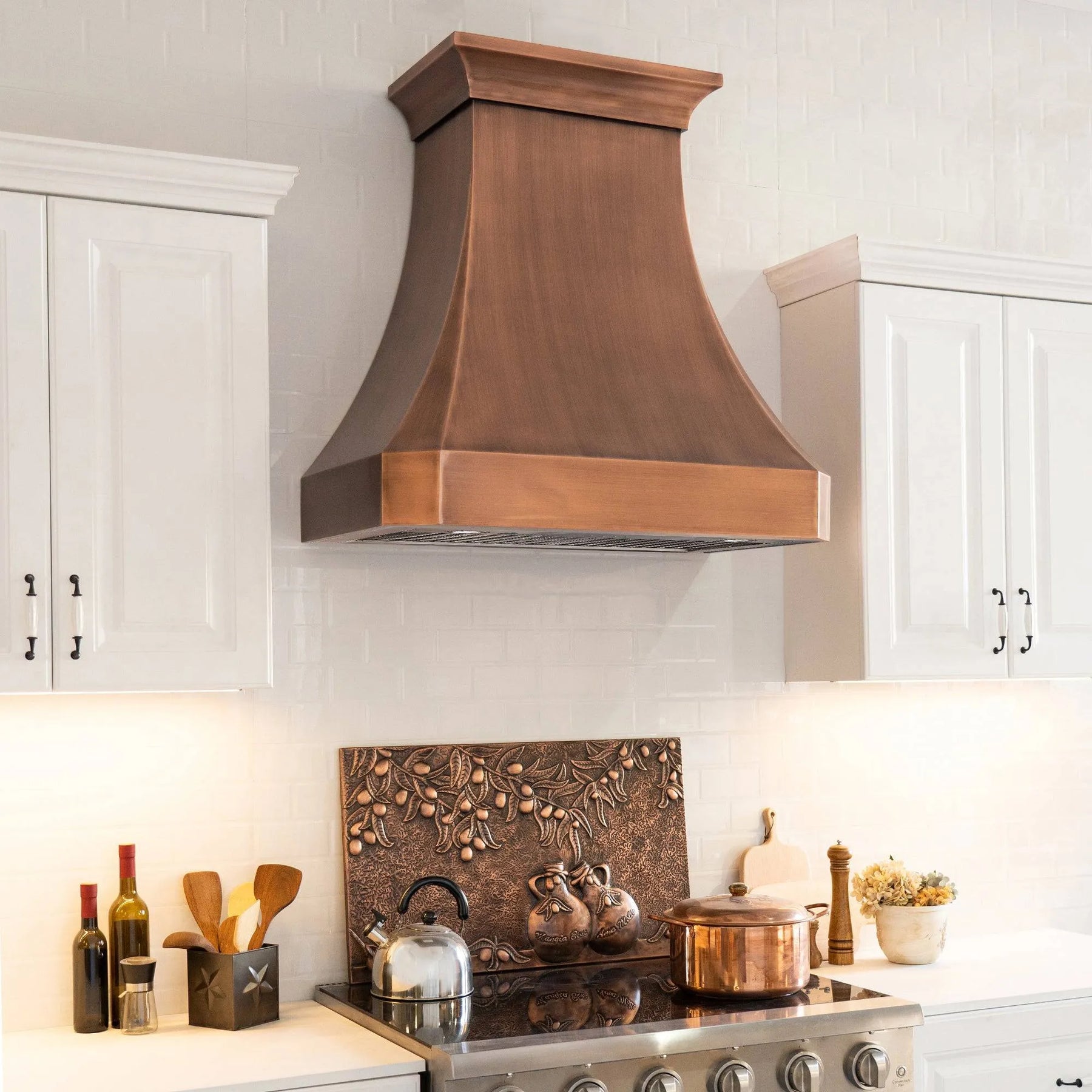 Fobest Custom Antique Copper Range Hood FCP-35-Copper Range Hood-Fobest