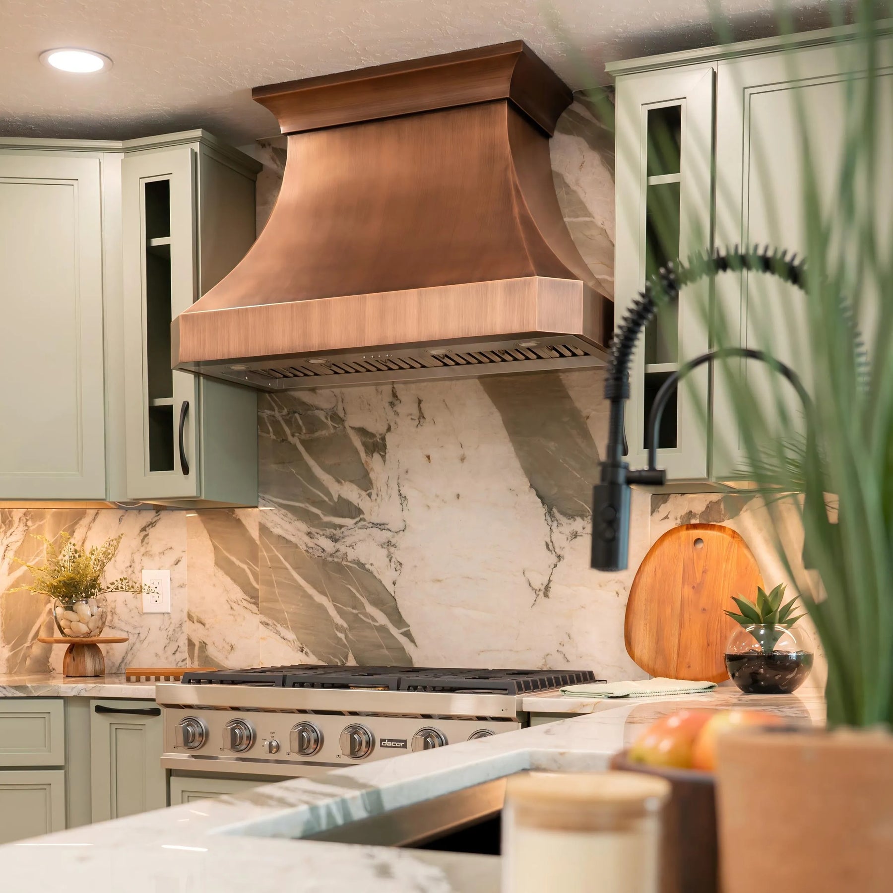 Fobest Custom Antique Copper Range Hood FCP-35-Copper Range Hood-Fobest