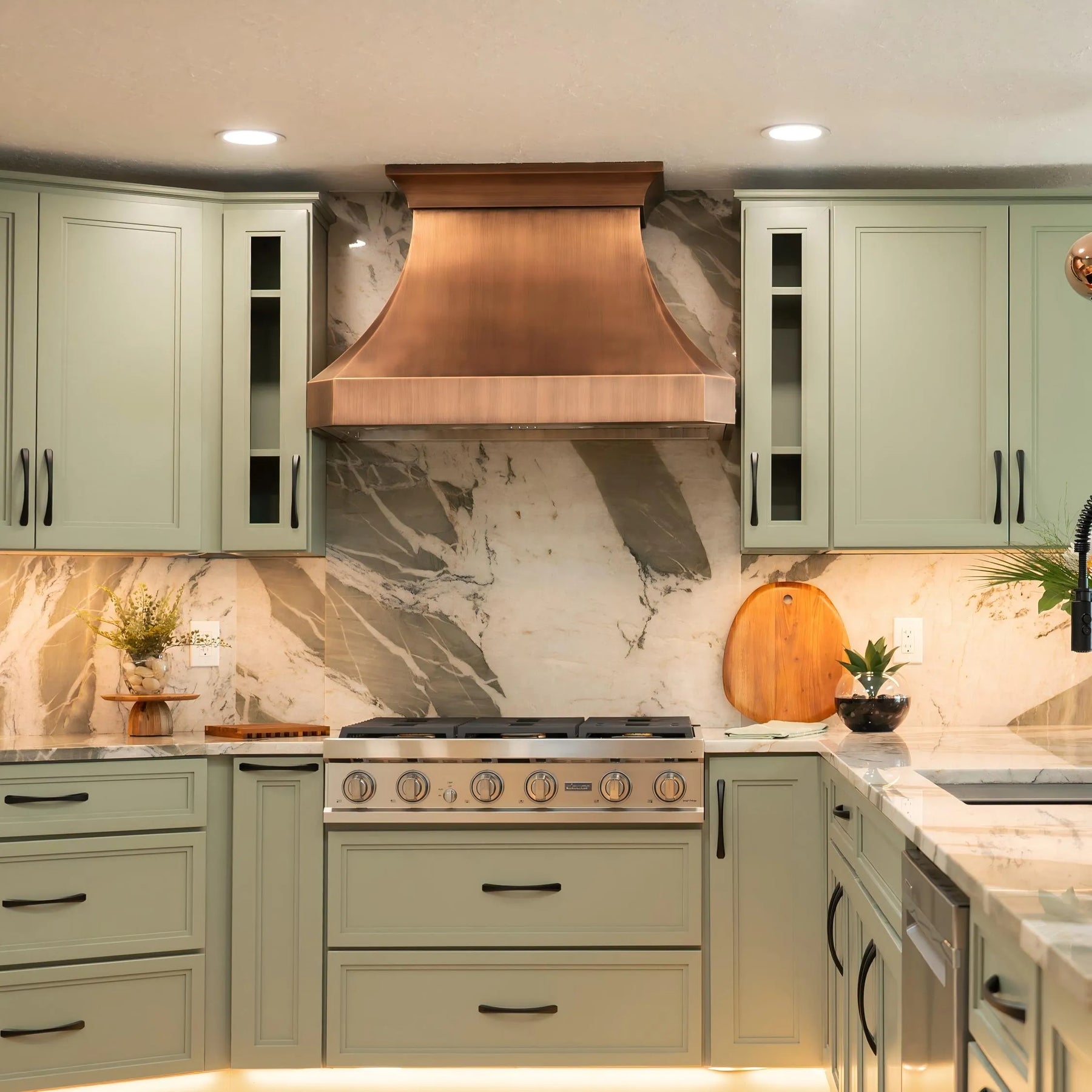 Fobest Custom Antique Copper Range Hood FCP-35-Copper Range Hood-Fobest