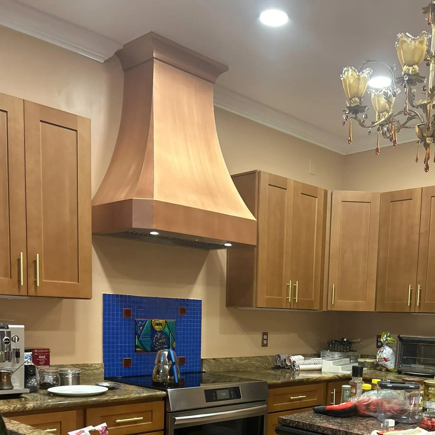 Fobest Custom Antique Copper Range Hood FCP-35-Copper Range Hood-Fobest