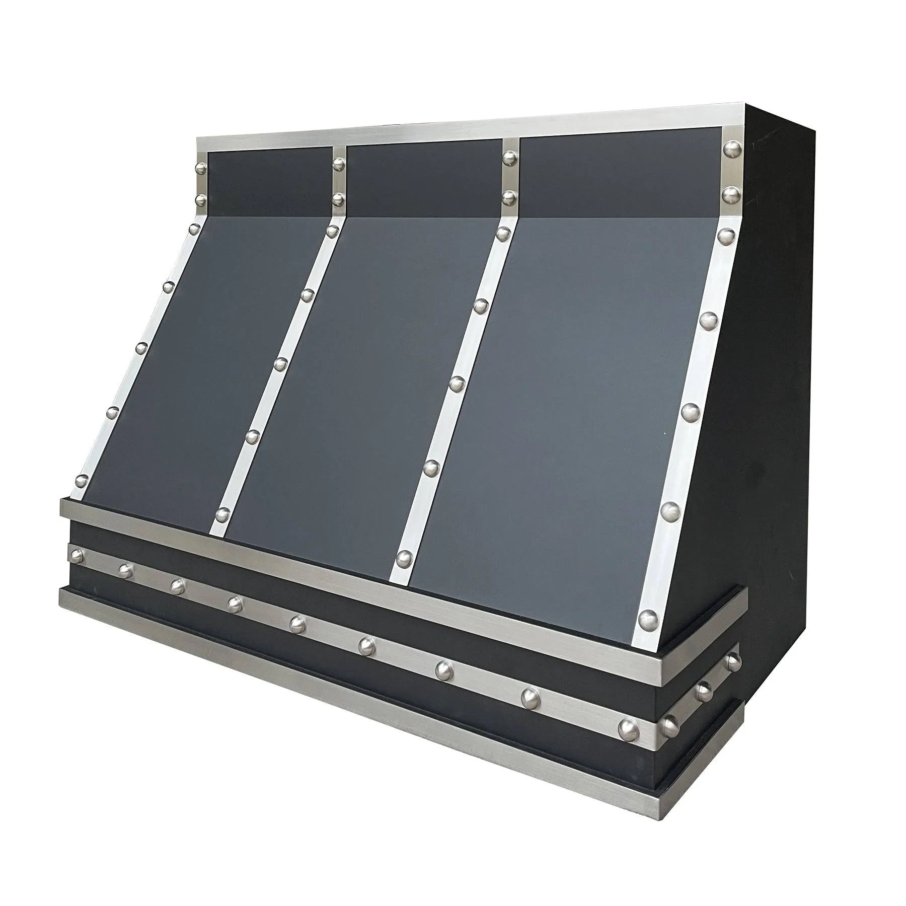 Fobest Custom Black Metal Range Hood FSS-76-Stainless Steel Range Hood-Fobest