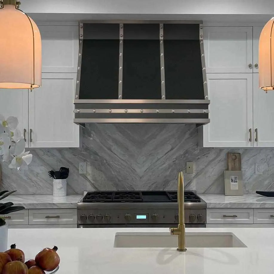 Fobest Custom Black Metal Range Hood FSS-76-Stainless Steel Range Hood-Fobest