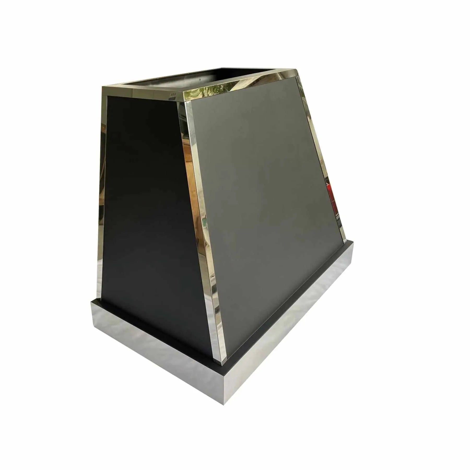 Fobest Custom Black Range Hood Stainless Steel Straps FSS-179-Stainless Steel Range Hood-Fobest