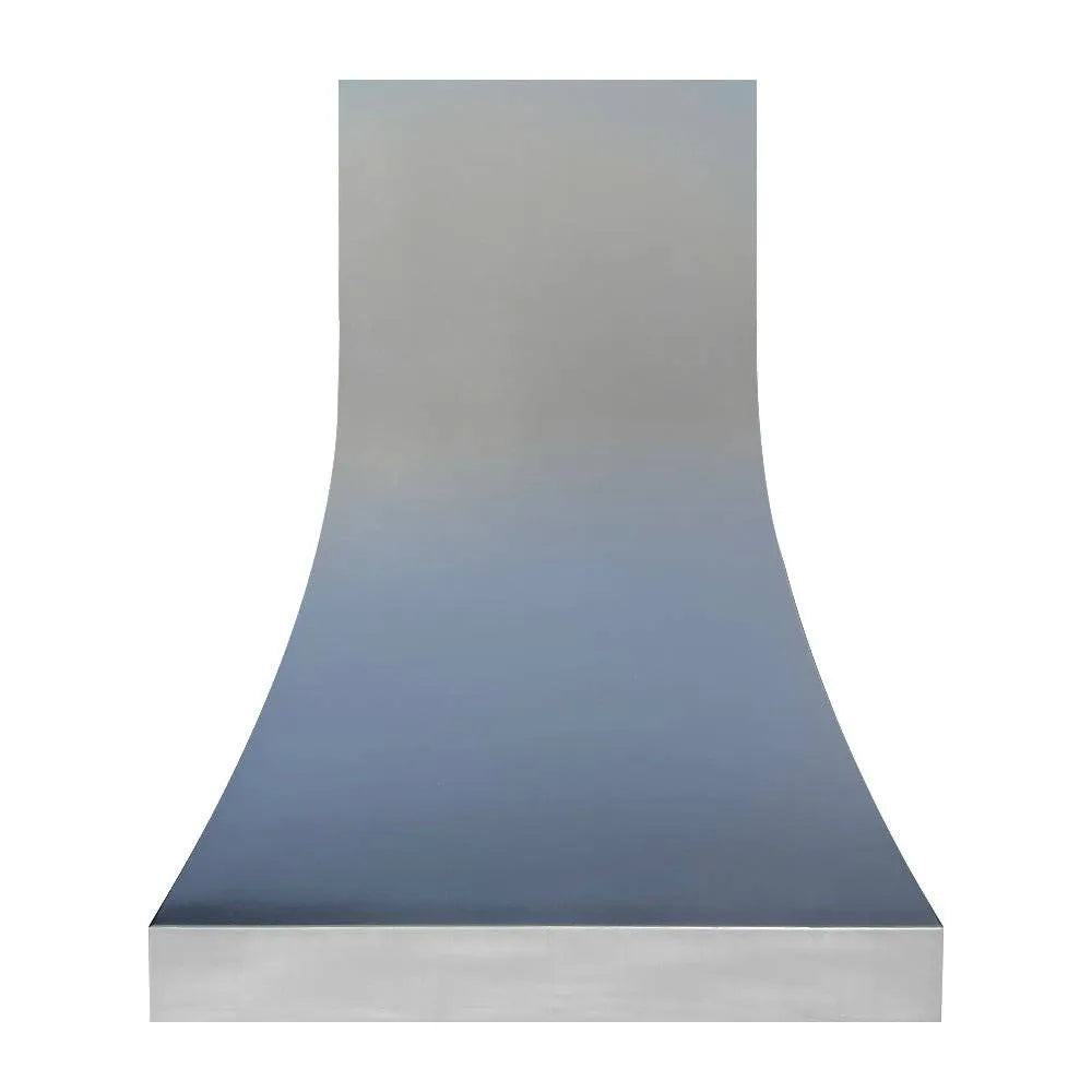 Fobest Custom Black Range Hood Stainless Steel with Band FSS-81-Stainless Steel Range Hood-Fobest