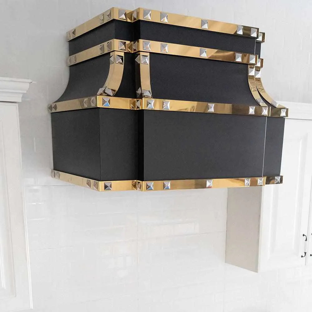 Fobest Custom Black Stainless Steel Box Hood FSS-167-Stainless Steel Range Hood-Fobest