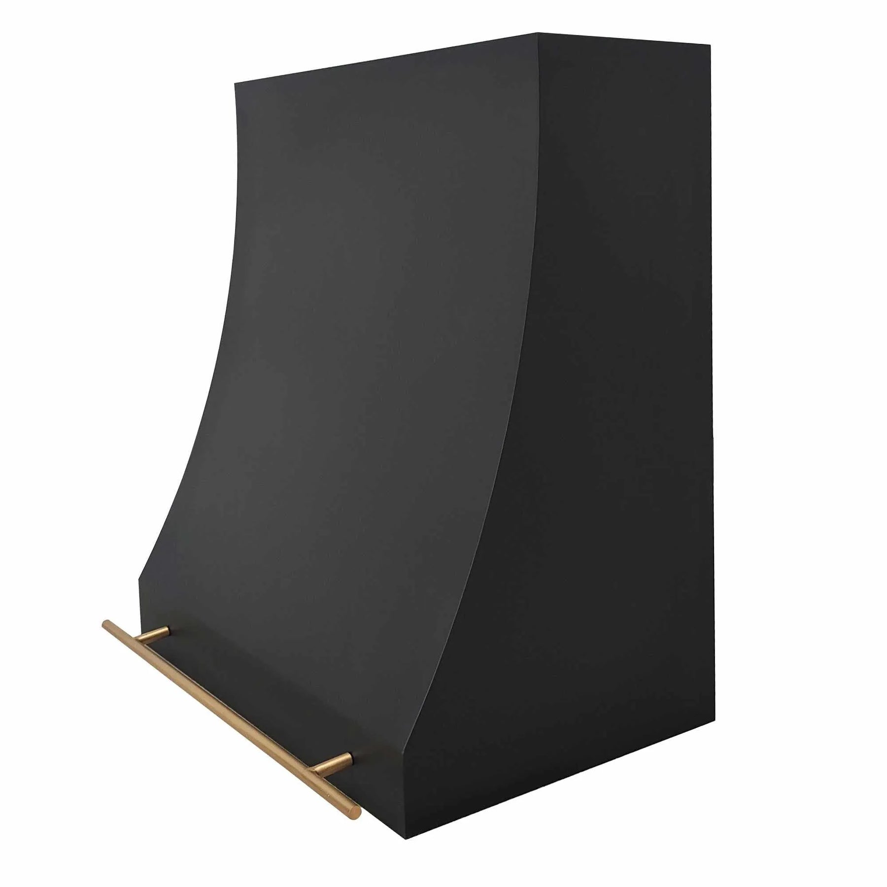 Fobest Custom Black Stove Hood with Brass Pot Rail FSS-227-Stainless Steel Range Hood-Fobest