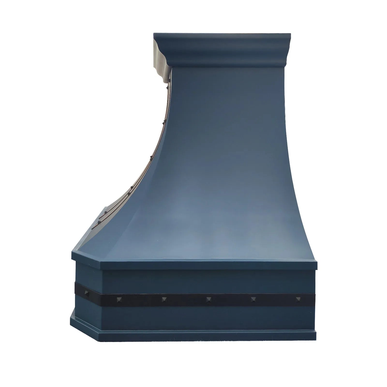 Fobest Custom Blue Range Hood with Straps FSS-422-Stainless Steel Range Hood-Fobest