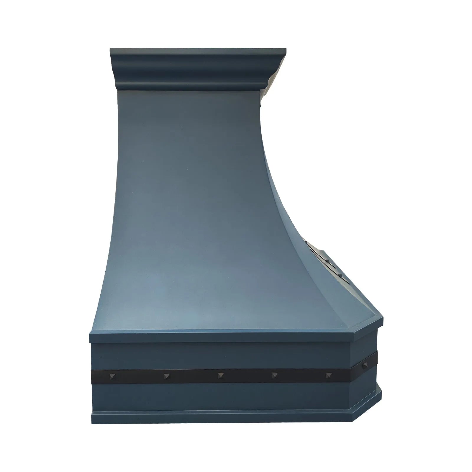 Fobest Custom Blue Range Hood with Straps FSS-422-Stainless Steel Range Hood-Fobest