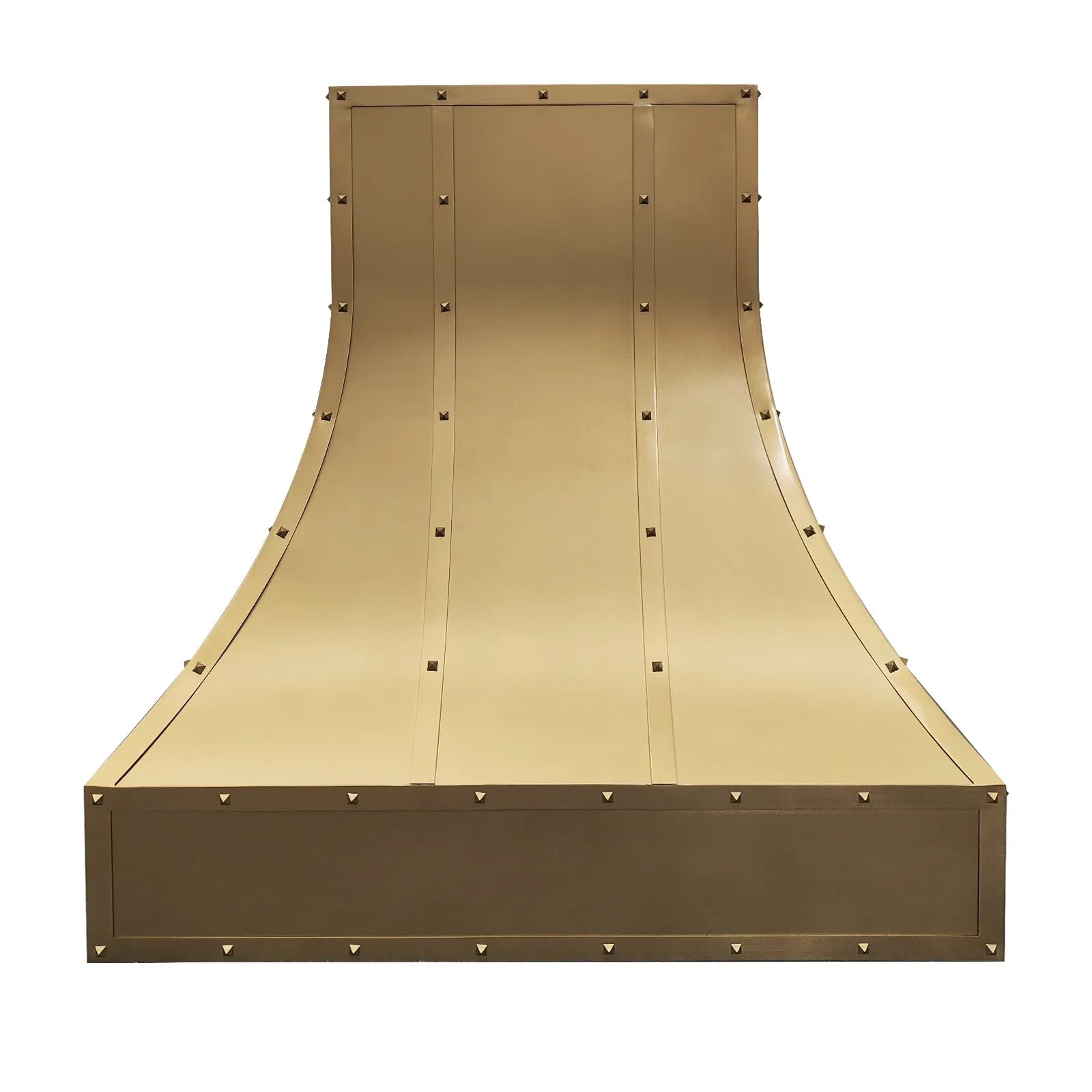 Fobest Custom Brass Hood Vent with Pyramid Rivets FSS-423-Stainless Steel Range Hood-Fobest