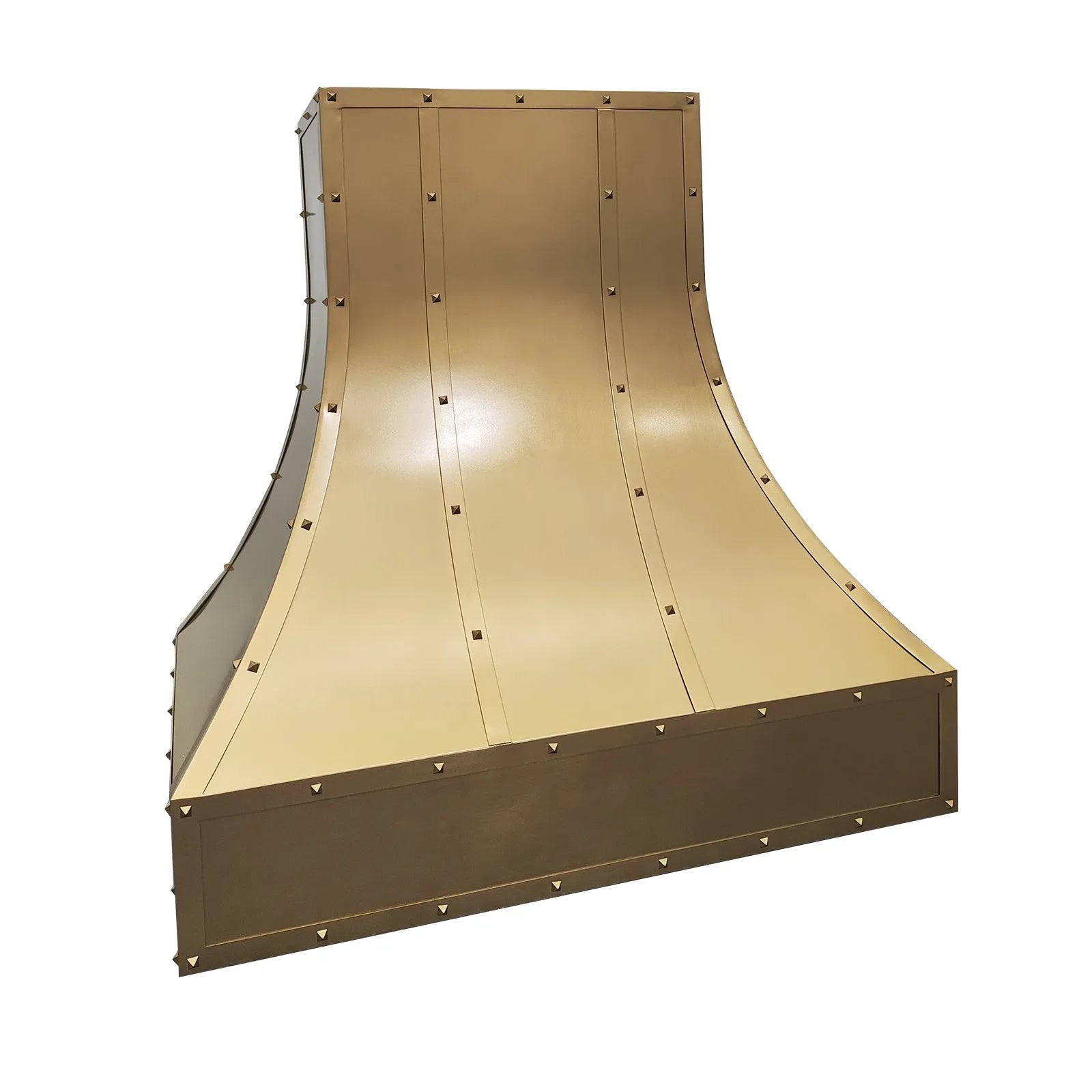 Fobest Custom Brass Hood Vent with Pyramid Rivets FSS-423-Stainless Steel Range Hood-Fobest
