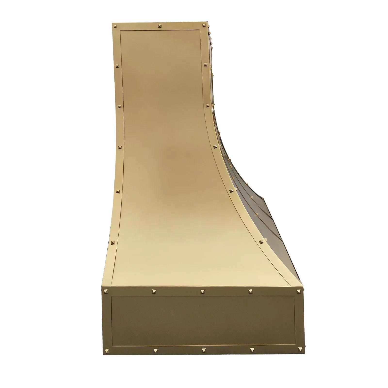 Fobest Custom Brass Hood Vent with Pyramid Rivets FSS-423-Stainless Steel Range Hood-Fobest
