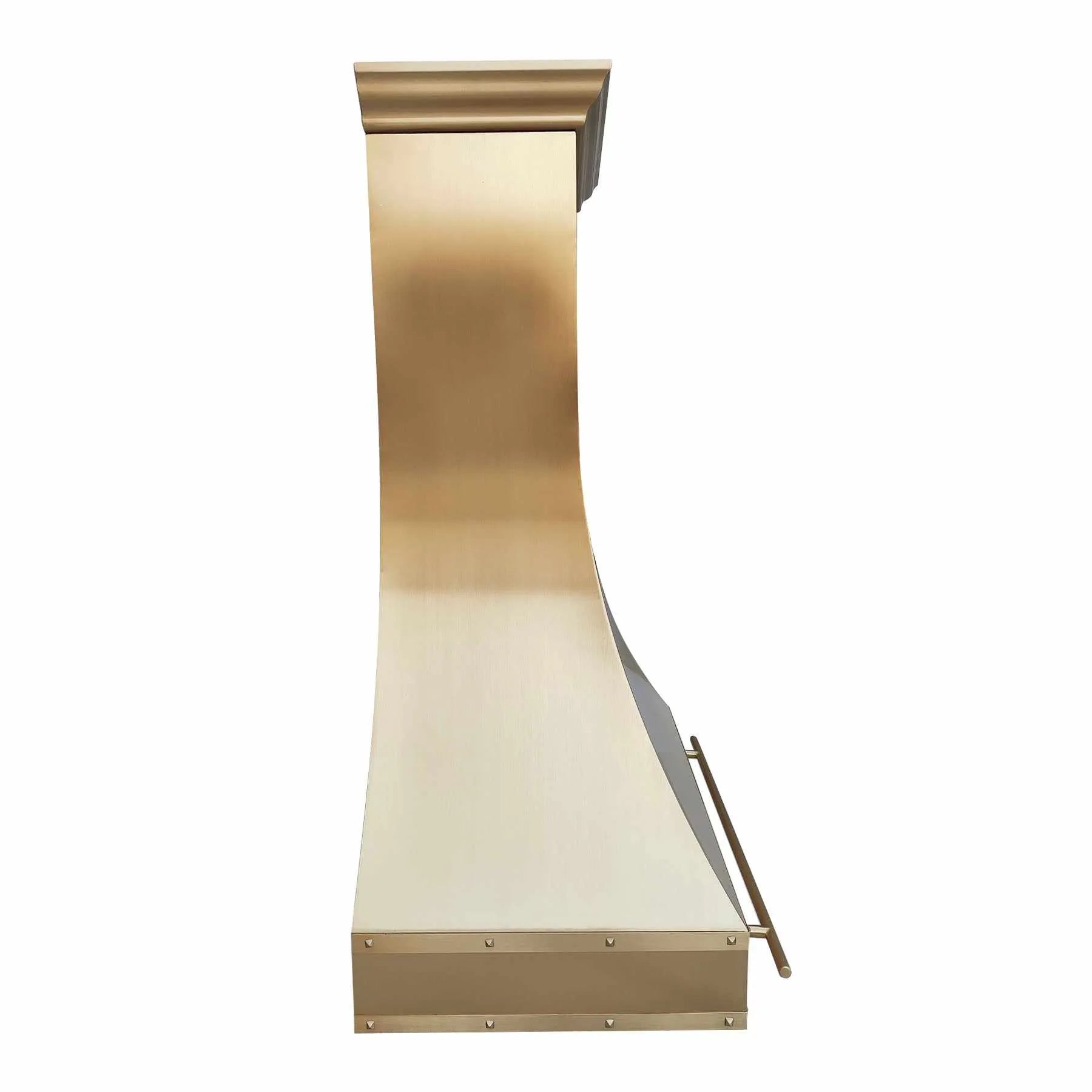 Fobest Custom Brass Range Hood with Class Curved Design FSS-286-Stainless Steel Range Hood-Fobest