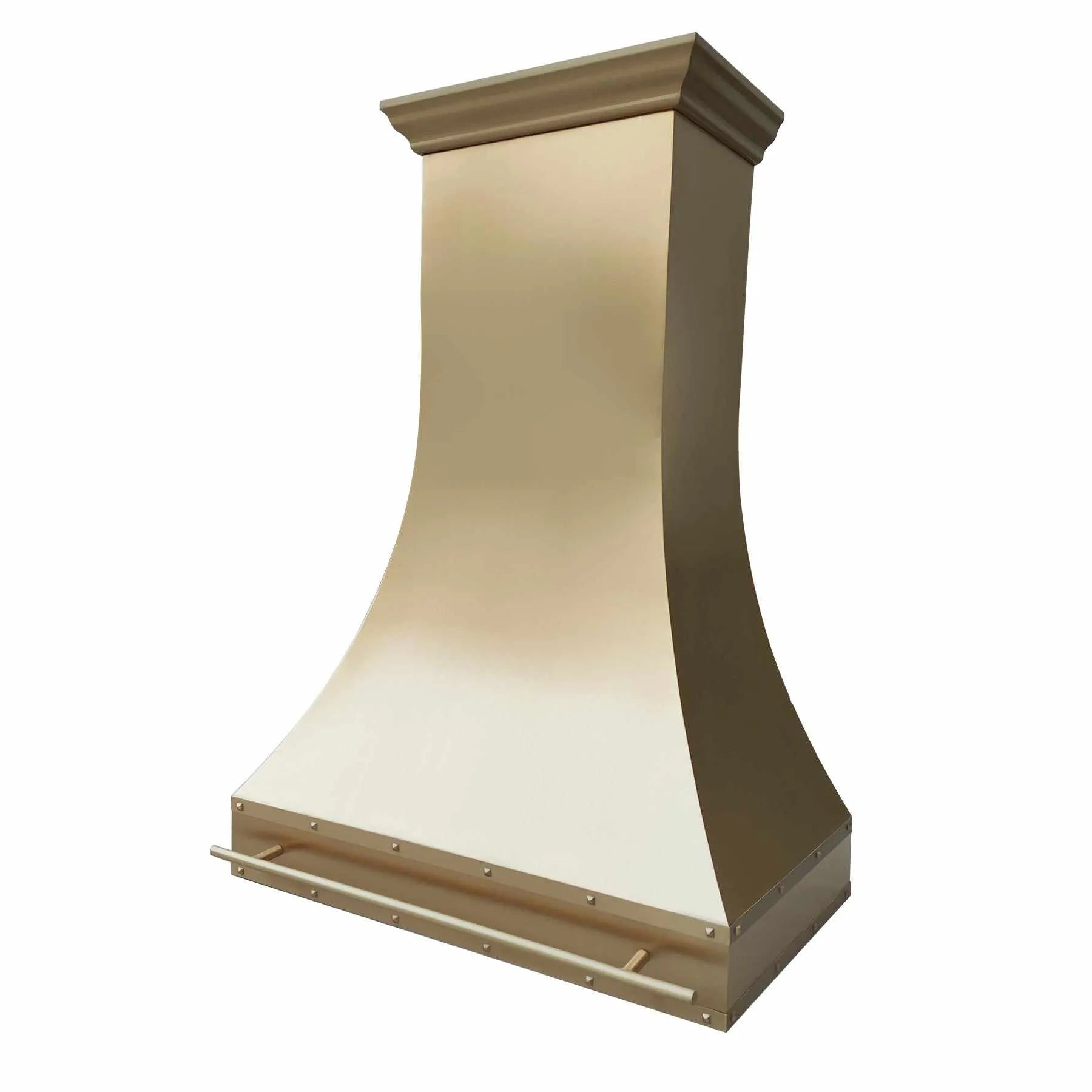 Fobest Custom Brass Range Hood with Class Curved Design FSS-286-Stainless Steel Range Hood-Fobest