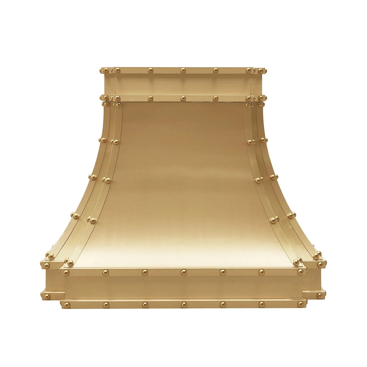 Fobest Custom Brass Range Hood with Rivets FSS-345-Stainless Steel Range Hood-Fobest