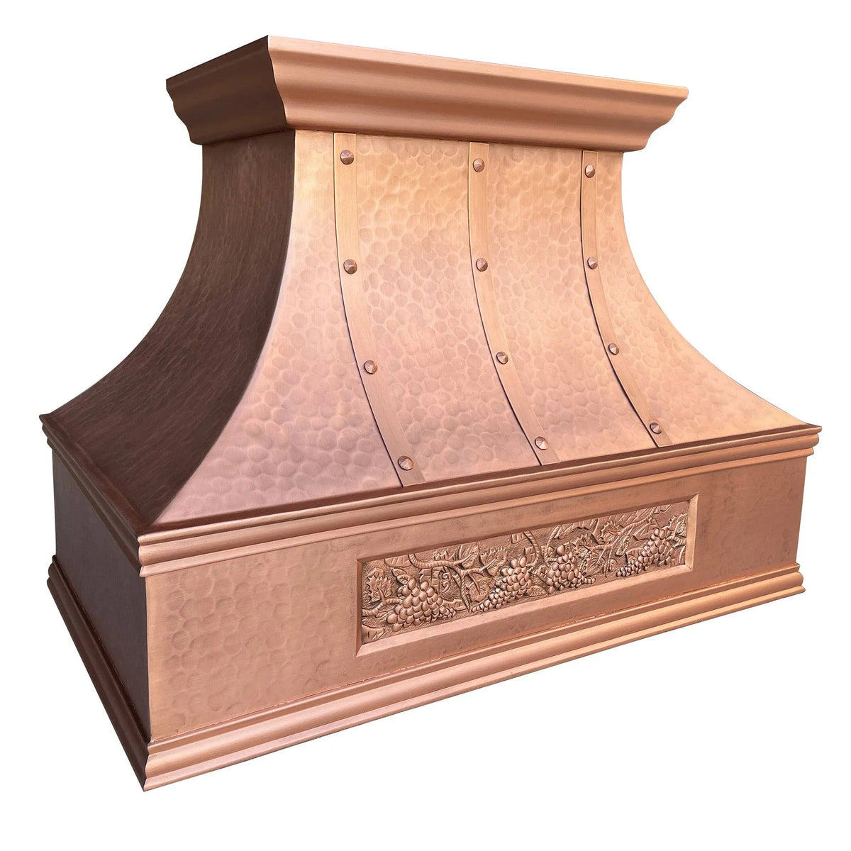 Fobest Custom Copper Kitchen Hood with Hammer Finish FCP-56-Copper Range Hood-Fobest