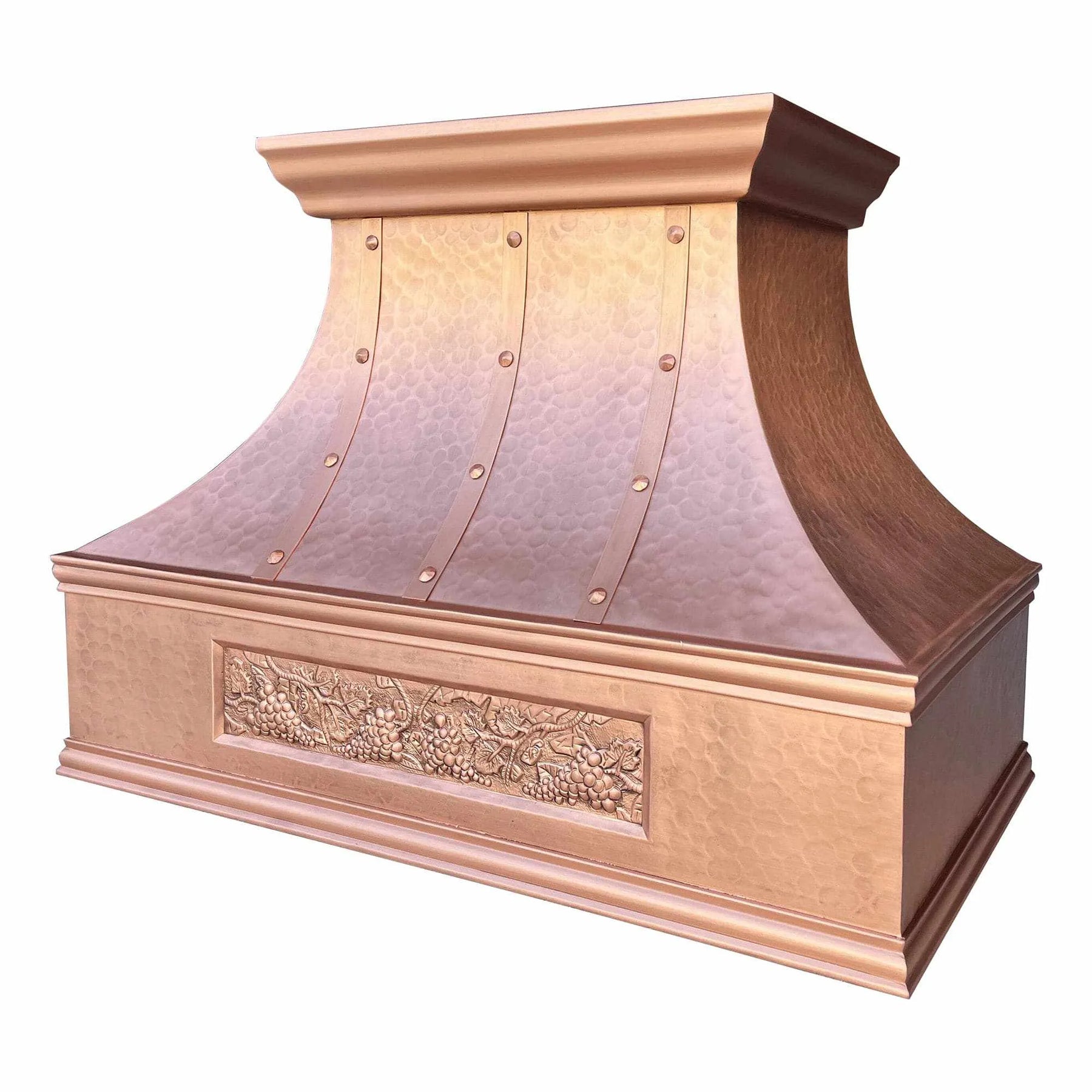 Fobest Custom Copper Kitchen Hood with Hammer Finish FCP-56-Copper Range Hood-Fobest