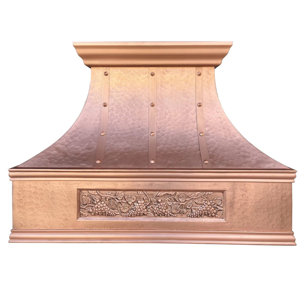 Fobest Custom Copper Kitchen Hood with Hammer Finish FCP-56-Copper Range Hood-Fobest