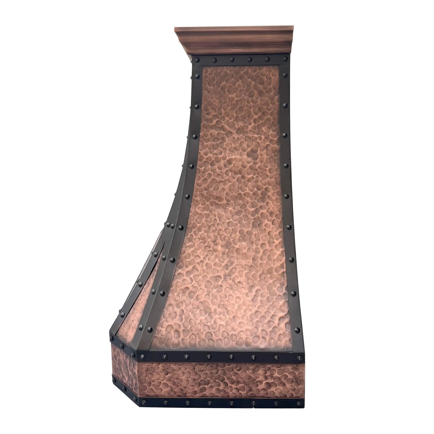 Fobest Custom Copper Kitchen Hood with Metal Black Frame FCP-63-Copper Range Hood-Fobest
