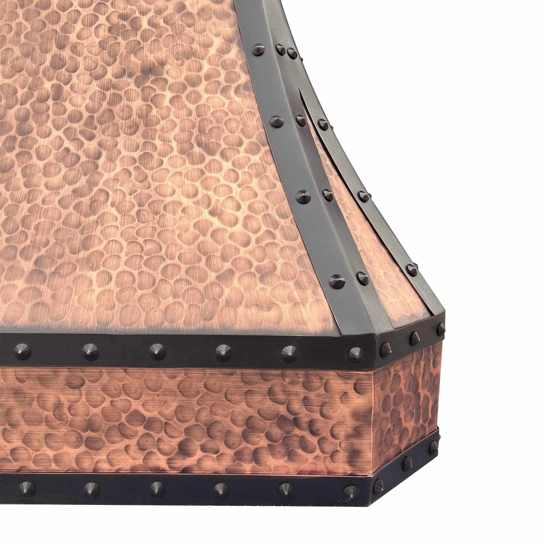 Fobest Custom Copper Kitchen Hood with Metal Black Frame FCP-63-Copper Range Hood-Fobest