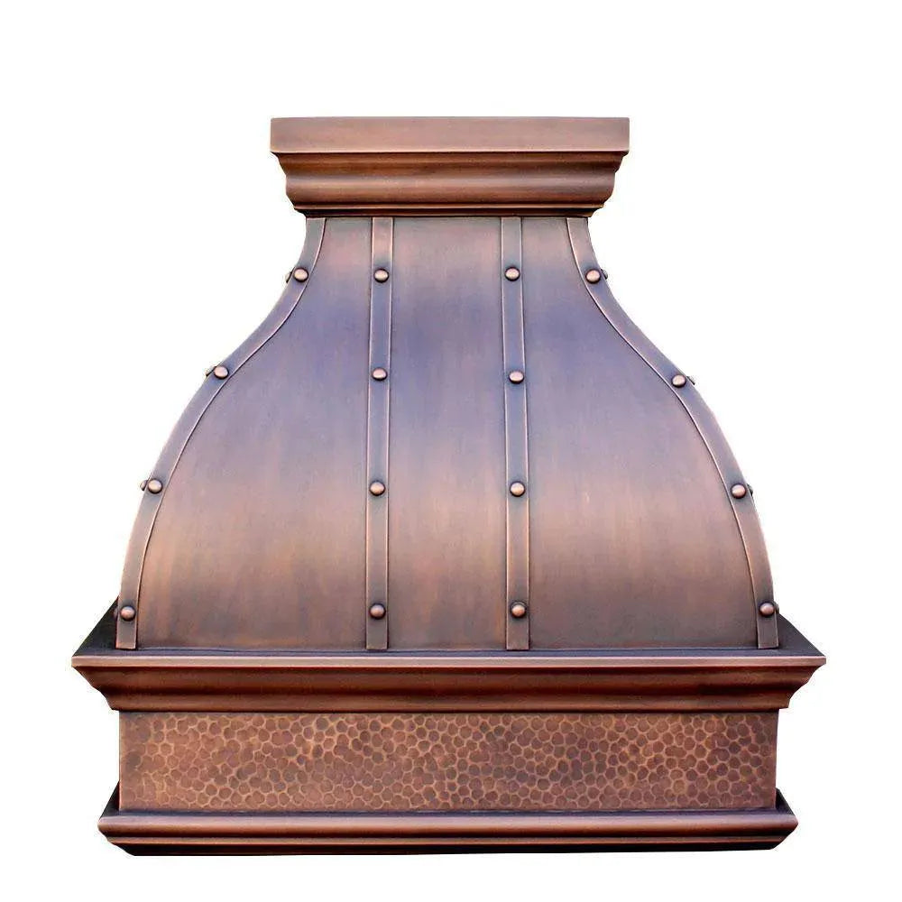 Fobest Custom Copper Range Hood Antique Handmade Finish FCP-47-Copper Range Hood-Fobest