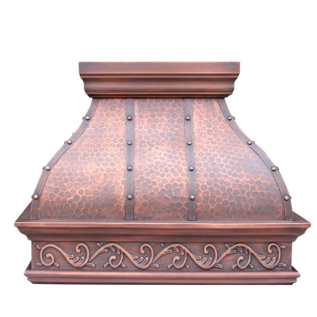 Fobest Custom Copper Range Hood Antique Handmade Finish FCP-47-Copper Range Hood-Fobest