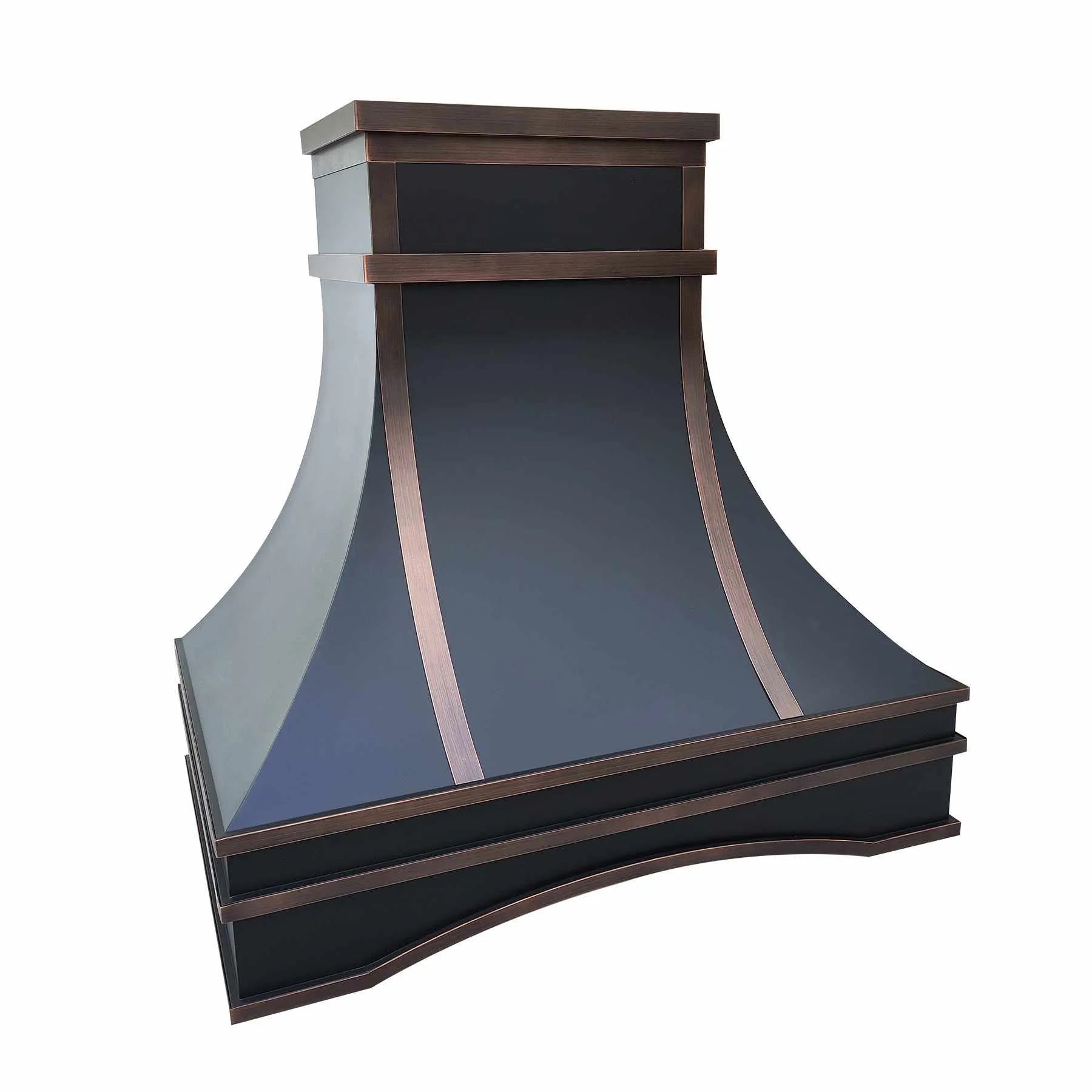 Fobest Custom Copper Range Hood with Arched Bottom FCP-201-Copper Range Hood-Fobest