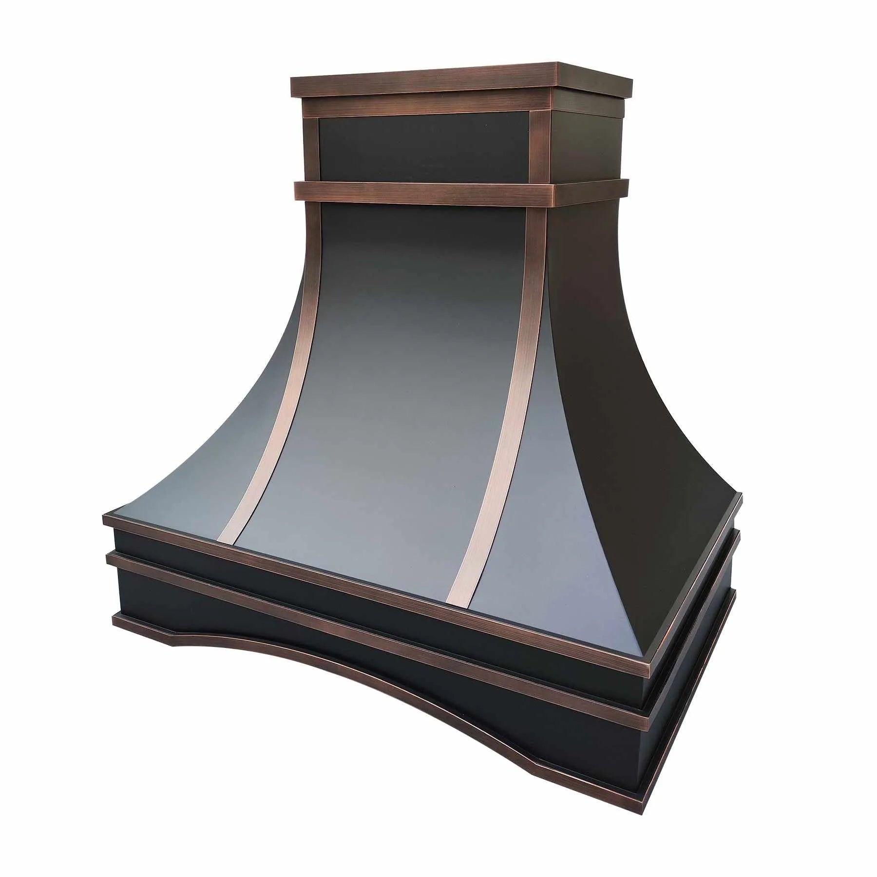 Fobest Custom Copper Range Hood with Arched Bottom FCP-201-Copper Range Hood-Fobest