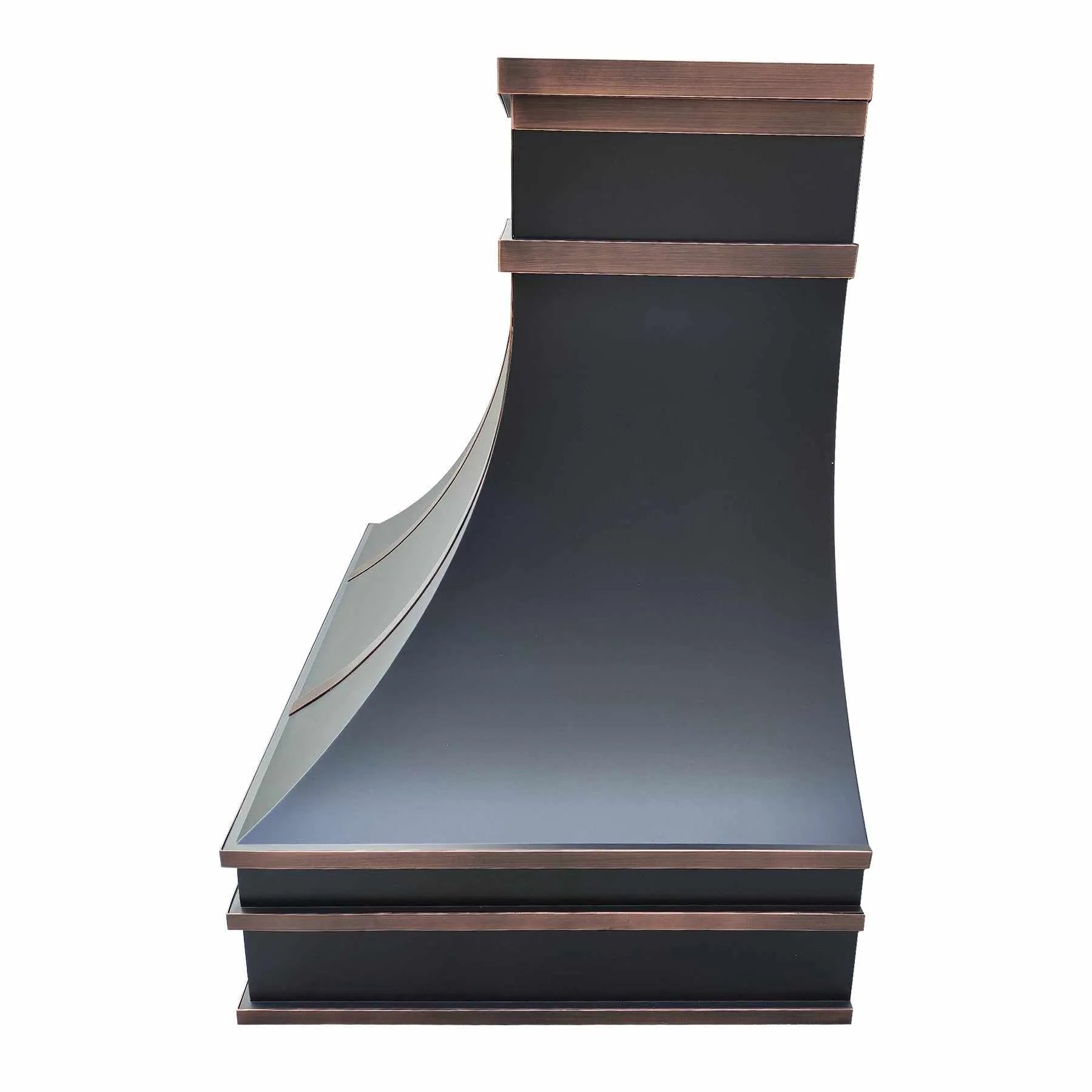 Fobest Custom Copper Range Hood with Arched Bottom FCP-201-Copper Range Hood-Fobest
