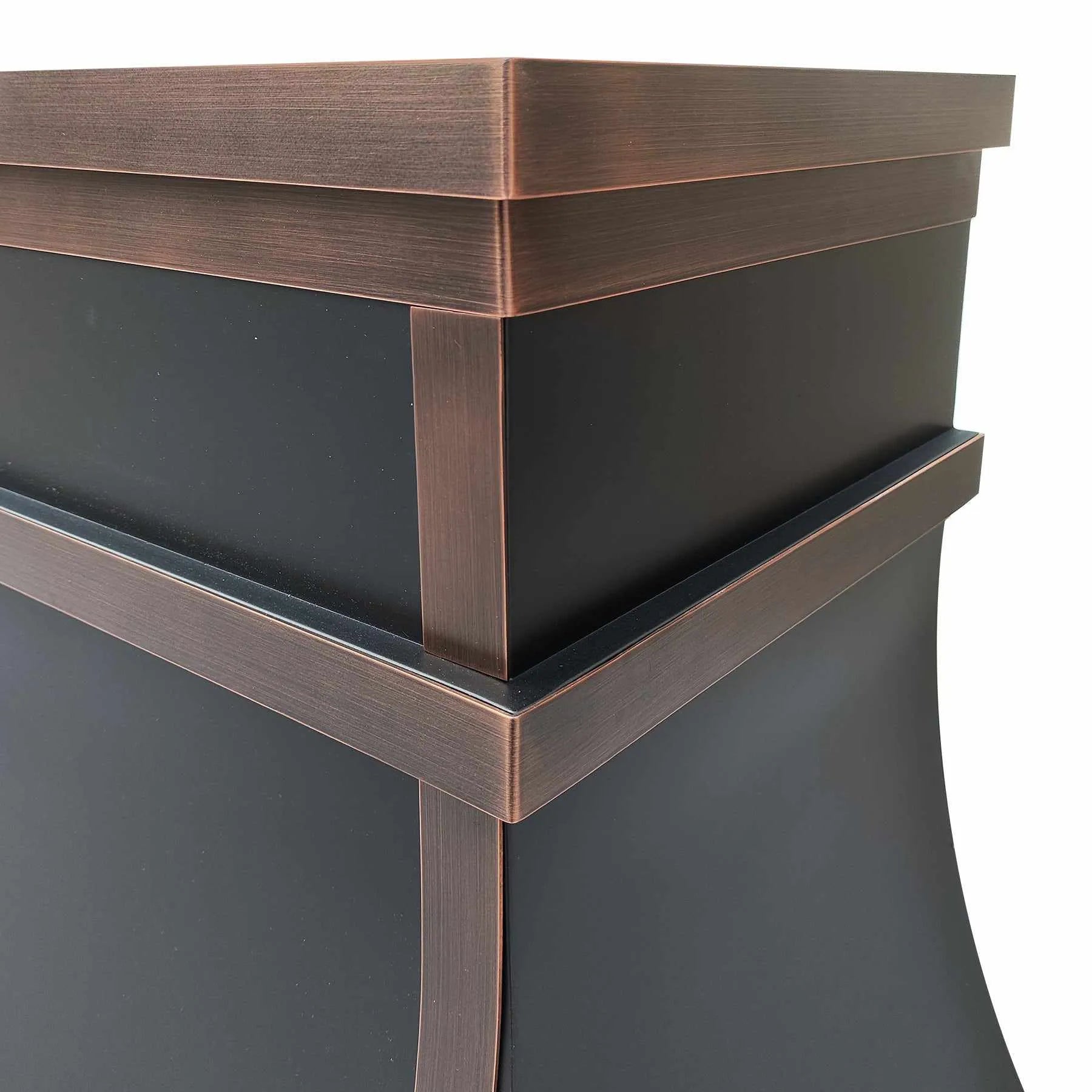 Fobest Custom Copper Range Hood with Arched Bottom FCP-201-Copper Range Hood-Fobest