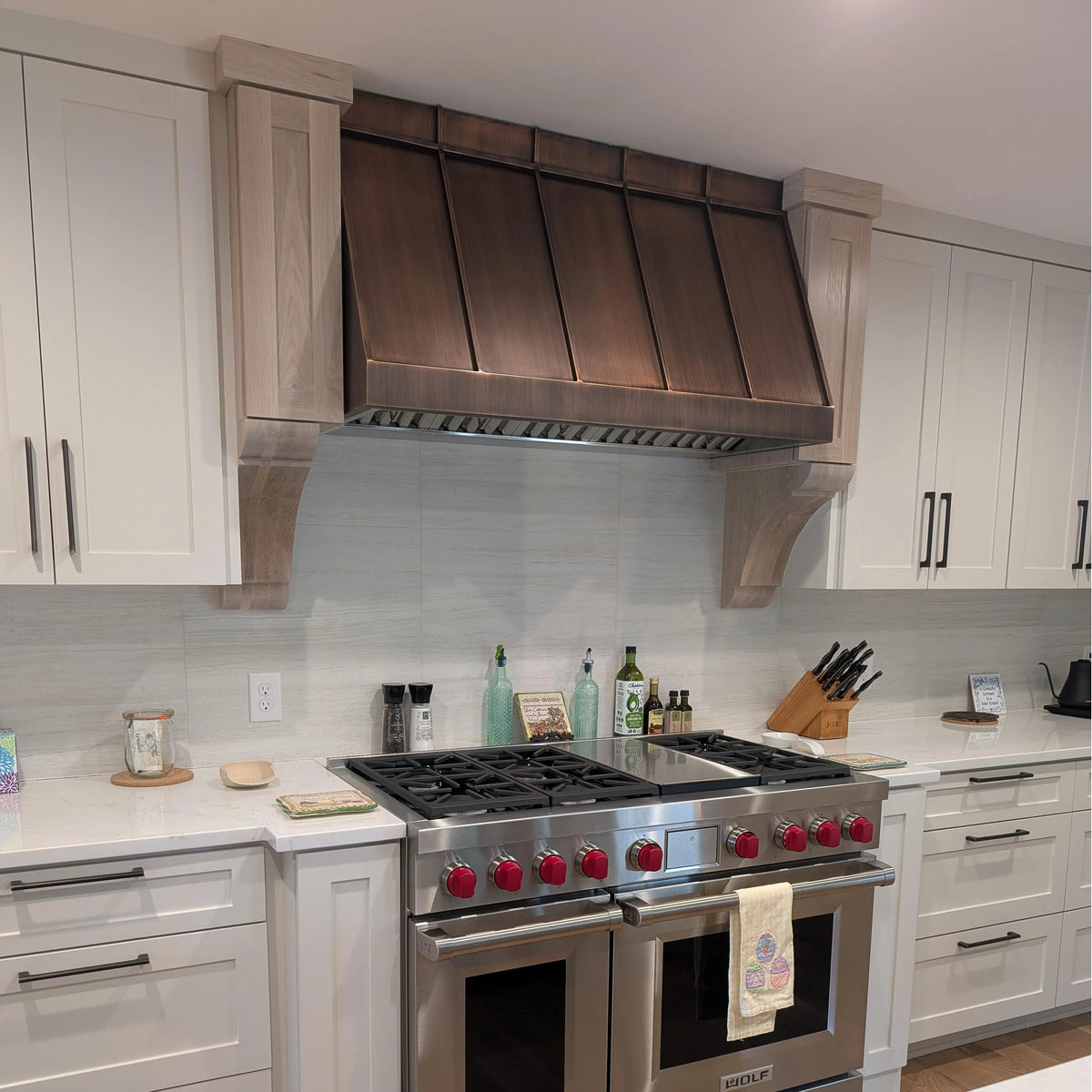 Fobest Custom Copper Range Hood with Box Design FCP-68-Copper Range Hood-Fobest